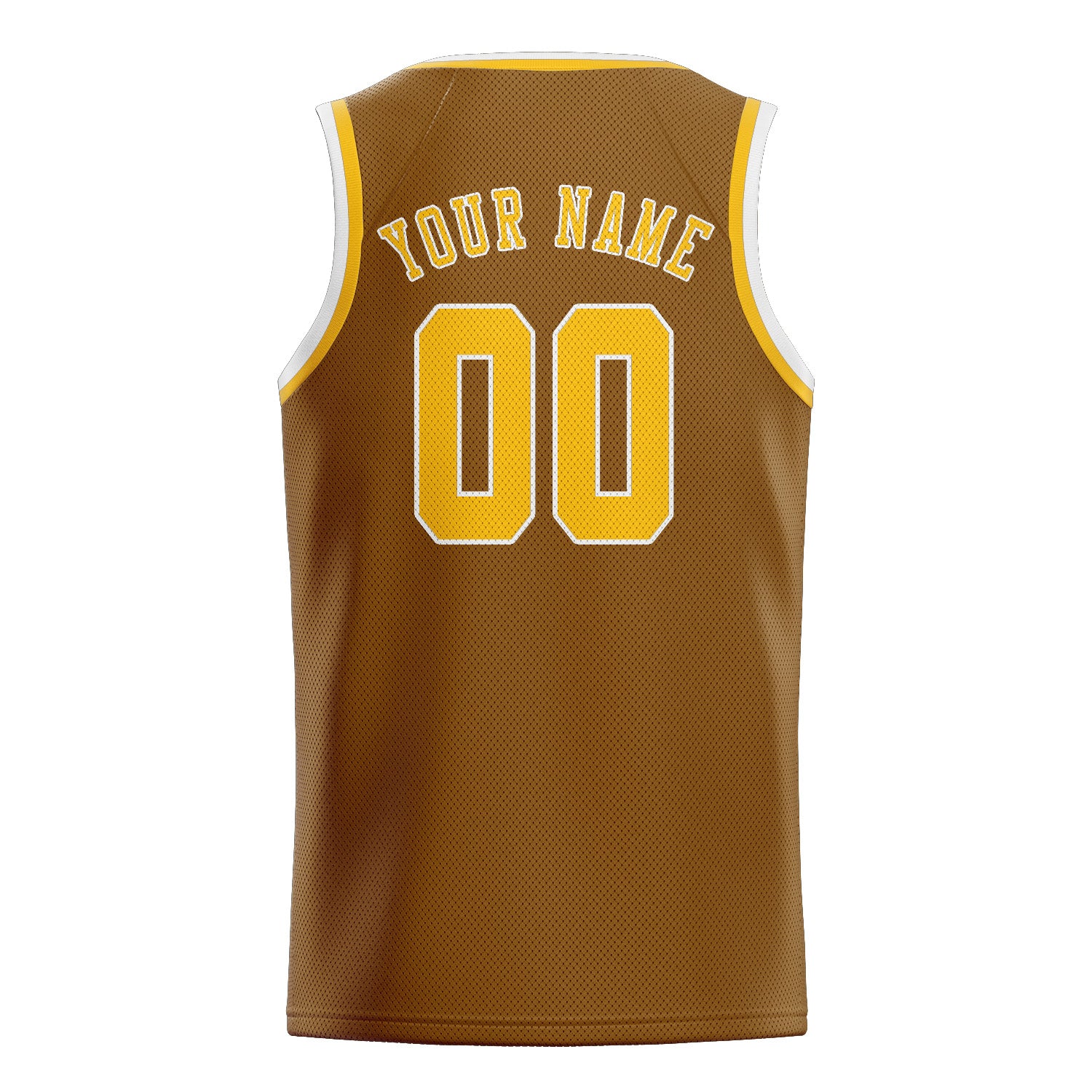 Custom Khaki Gold Basketball Jersey