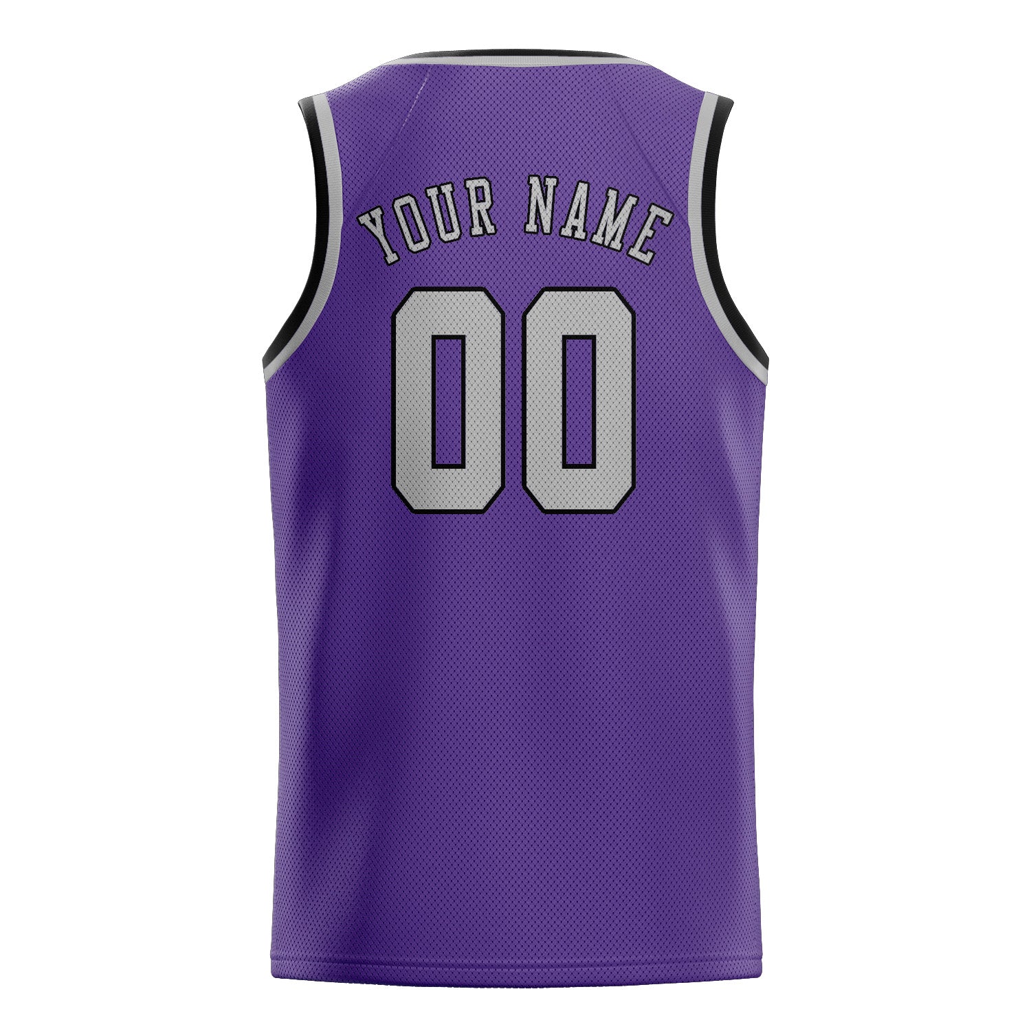 Custom Light Purple Gray Basketball Jersey