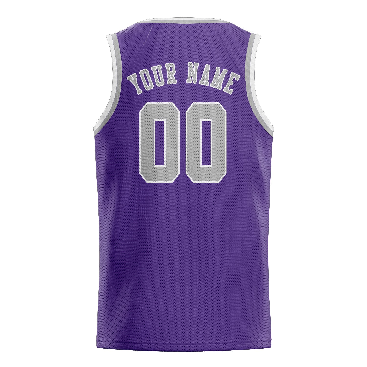 Custom Light Purple Gray Basketball Jersey