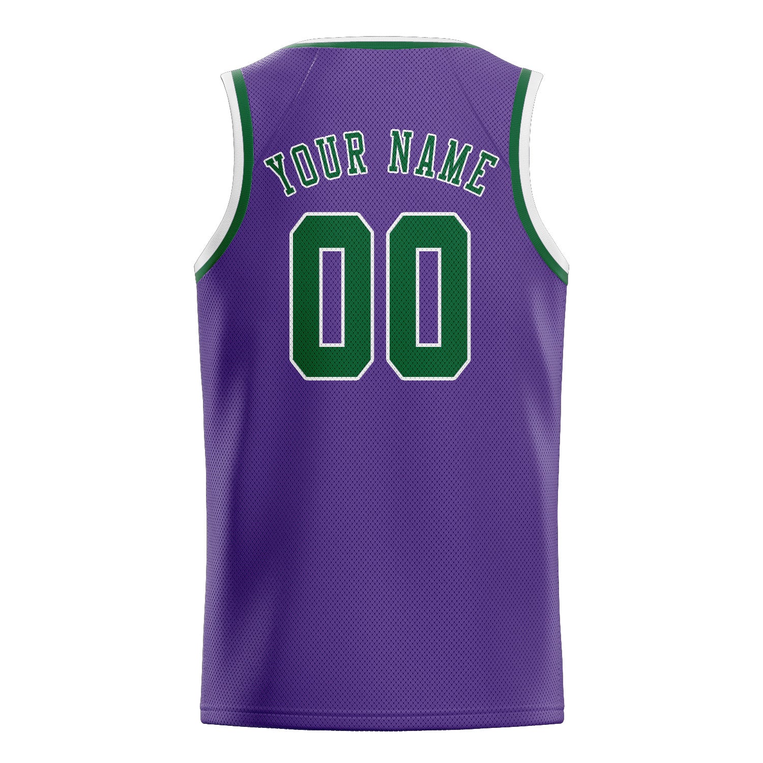 Custom Light Purple Green Basketball Jersey