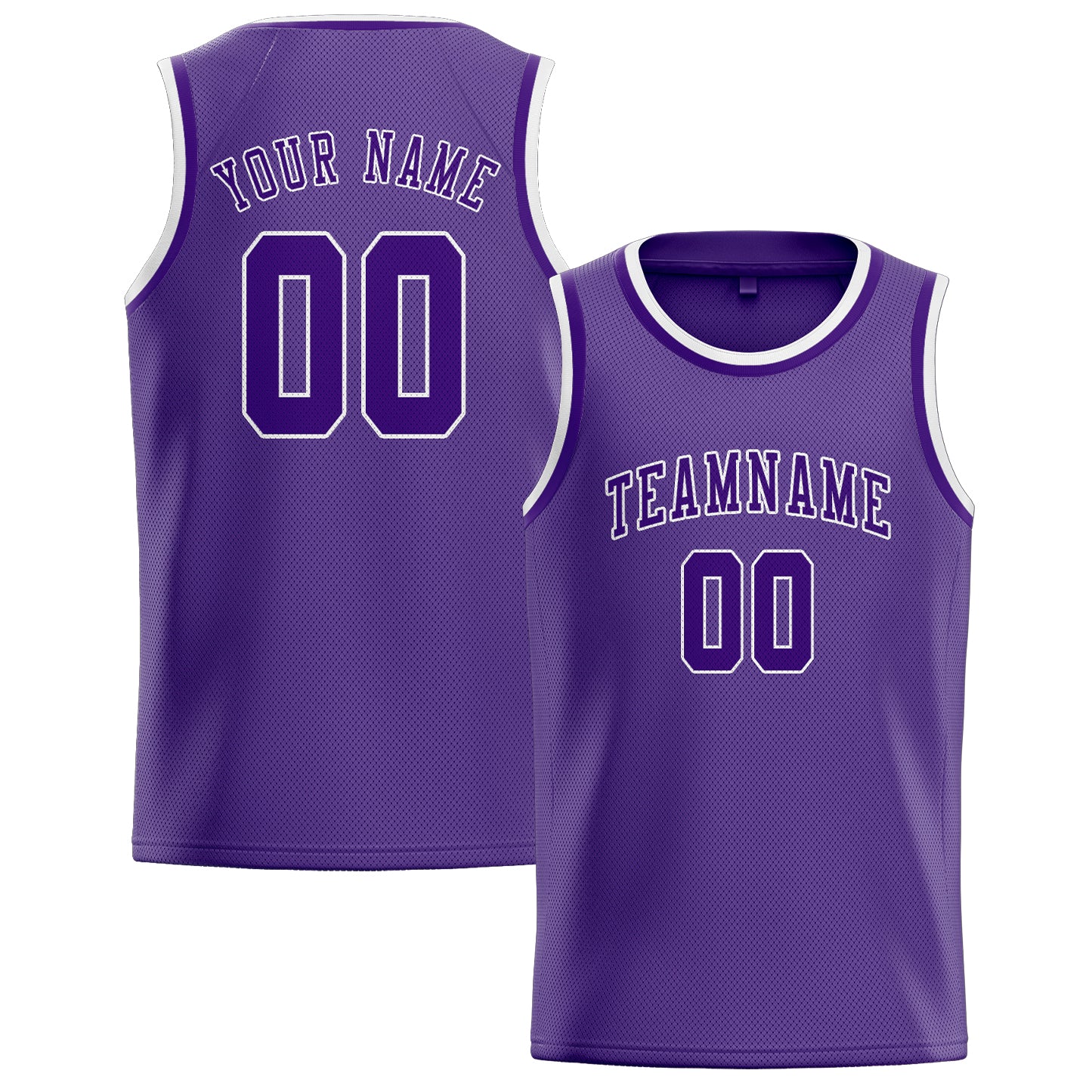 Custom Light Purple Purple Basketball Jersey