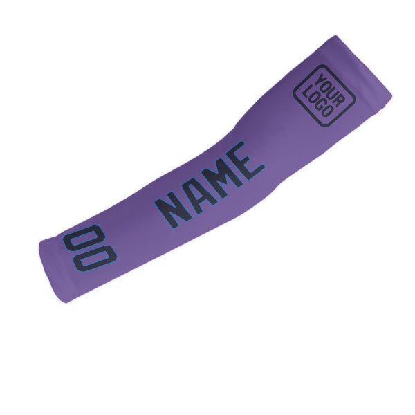 Custom Light Purple Navy Arm Sleeve
