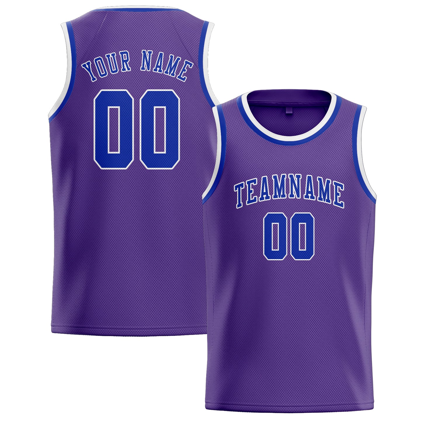 Custom Light Purple Sky Blue Basketball Jersey