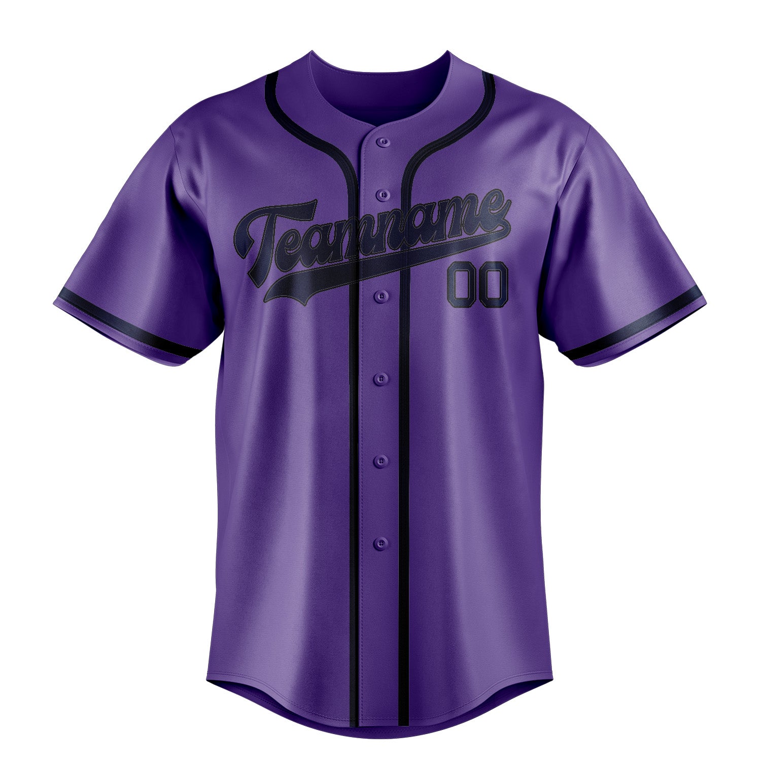 Custom Light Purple Blue Baseball Jersey
