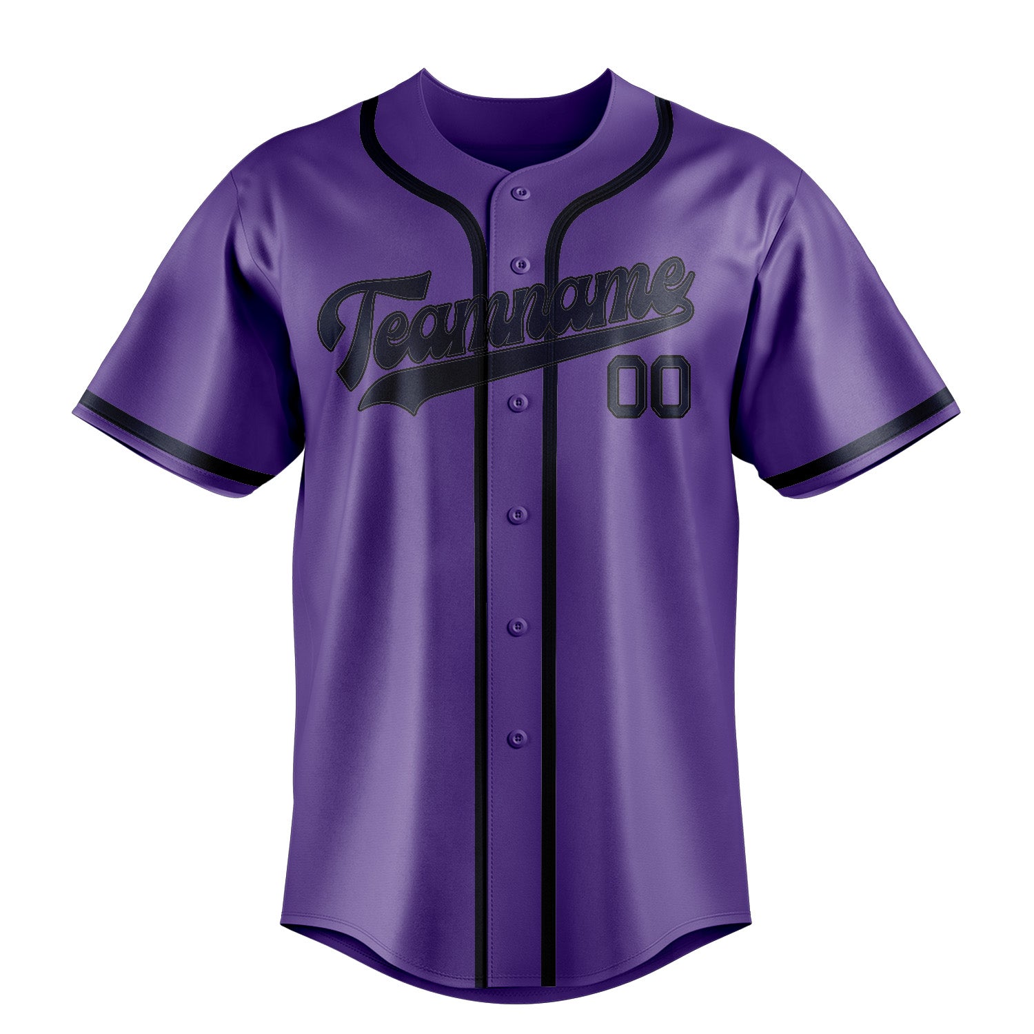 Custom Light Purple Navy Baseball Jersey