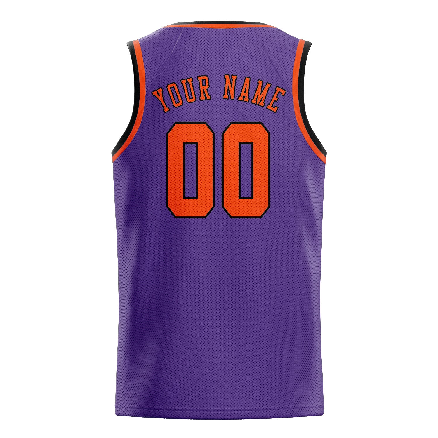 Custom Light Purple Orange Red Basketball Jersey
