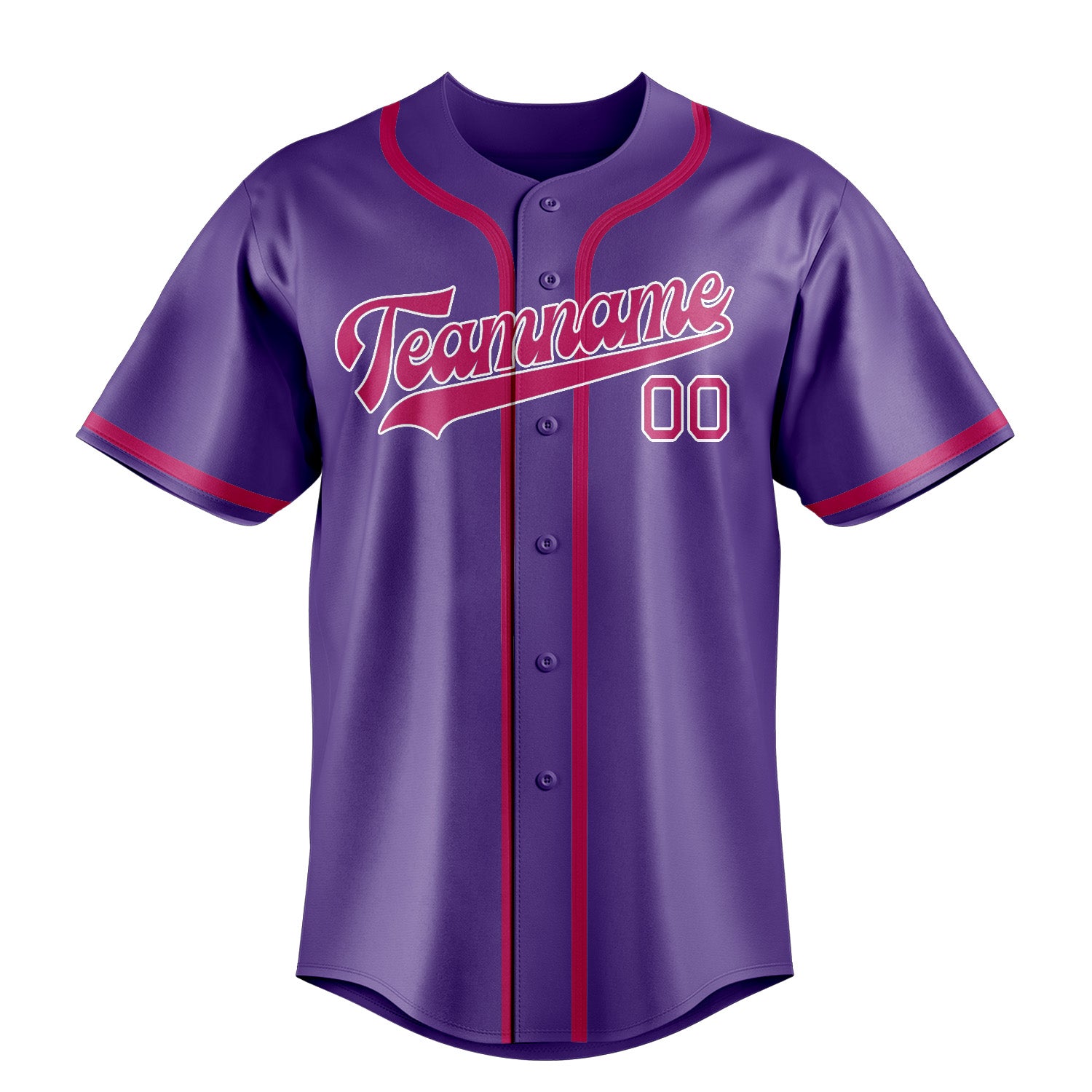 Custom Light Purple Pink Baseball Jersey
