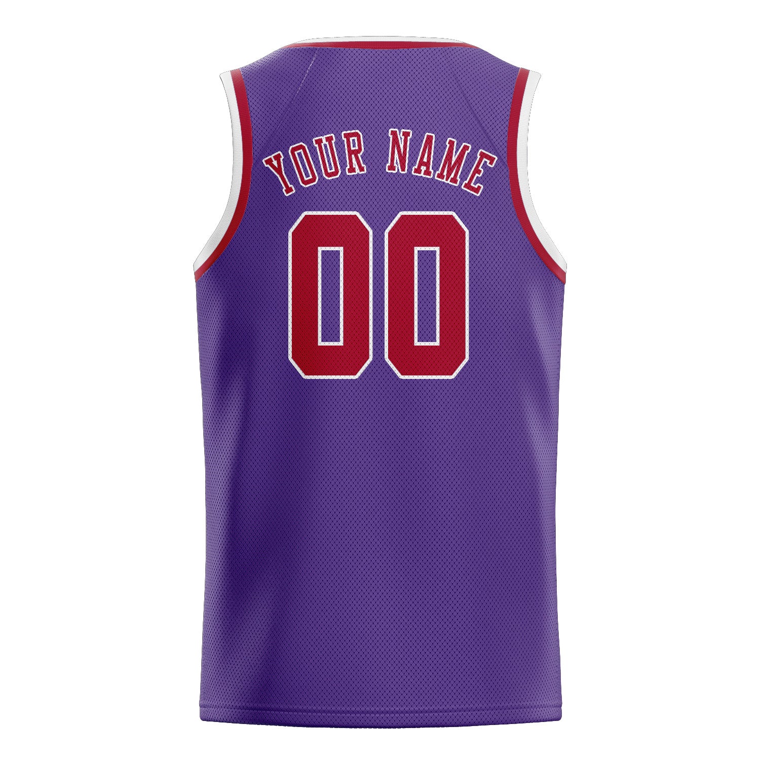 Custom Light Purple Red Basketball Jersey