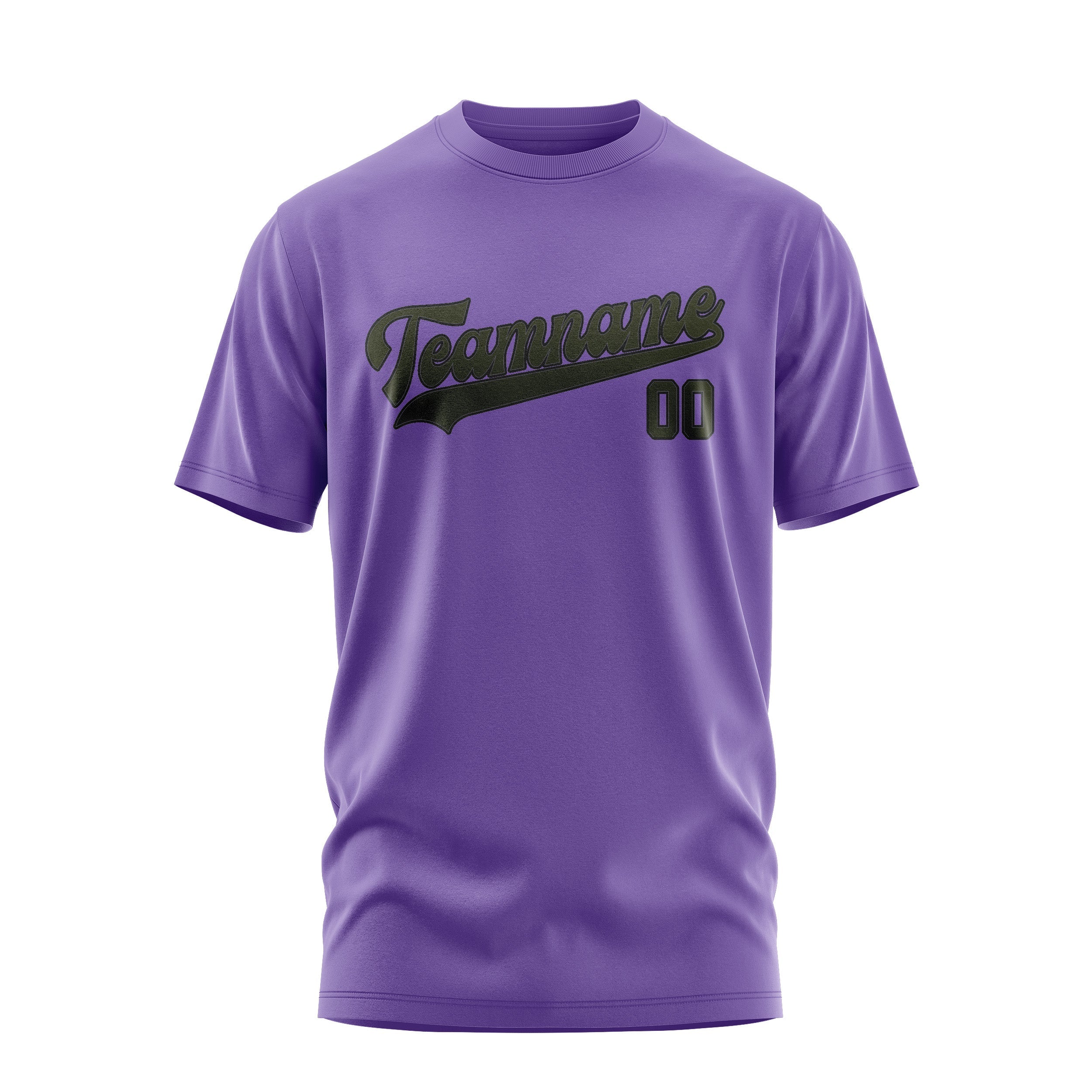 Custom Light Purple Olive T-Shirt