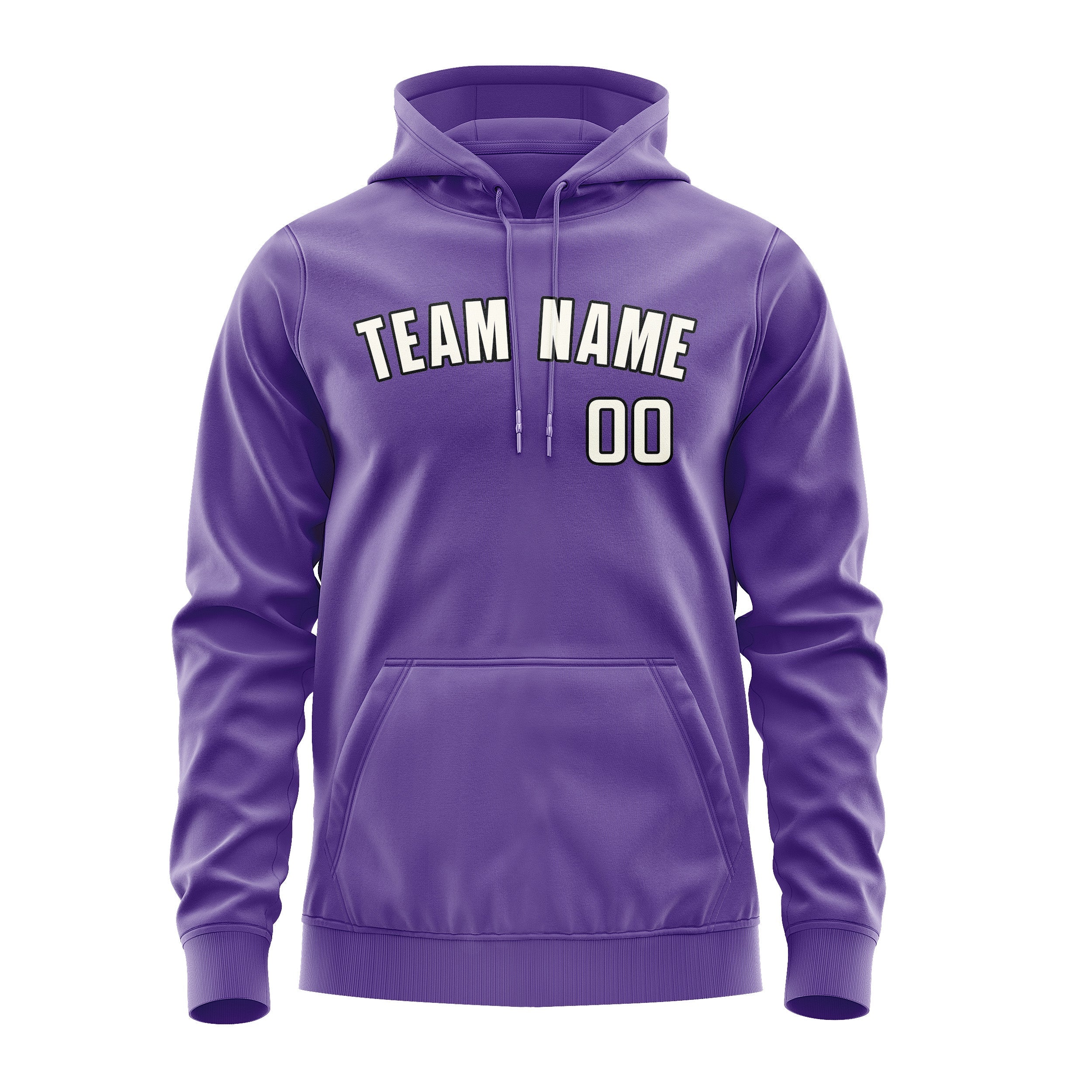 Custom Light Purple Cream Hoodie