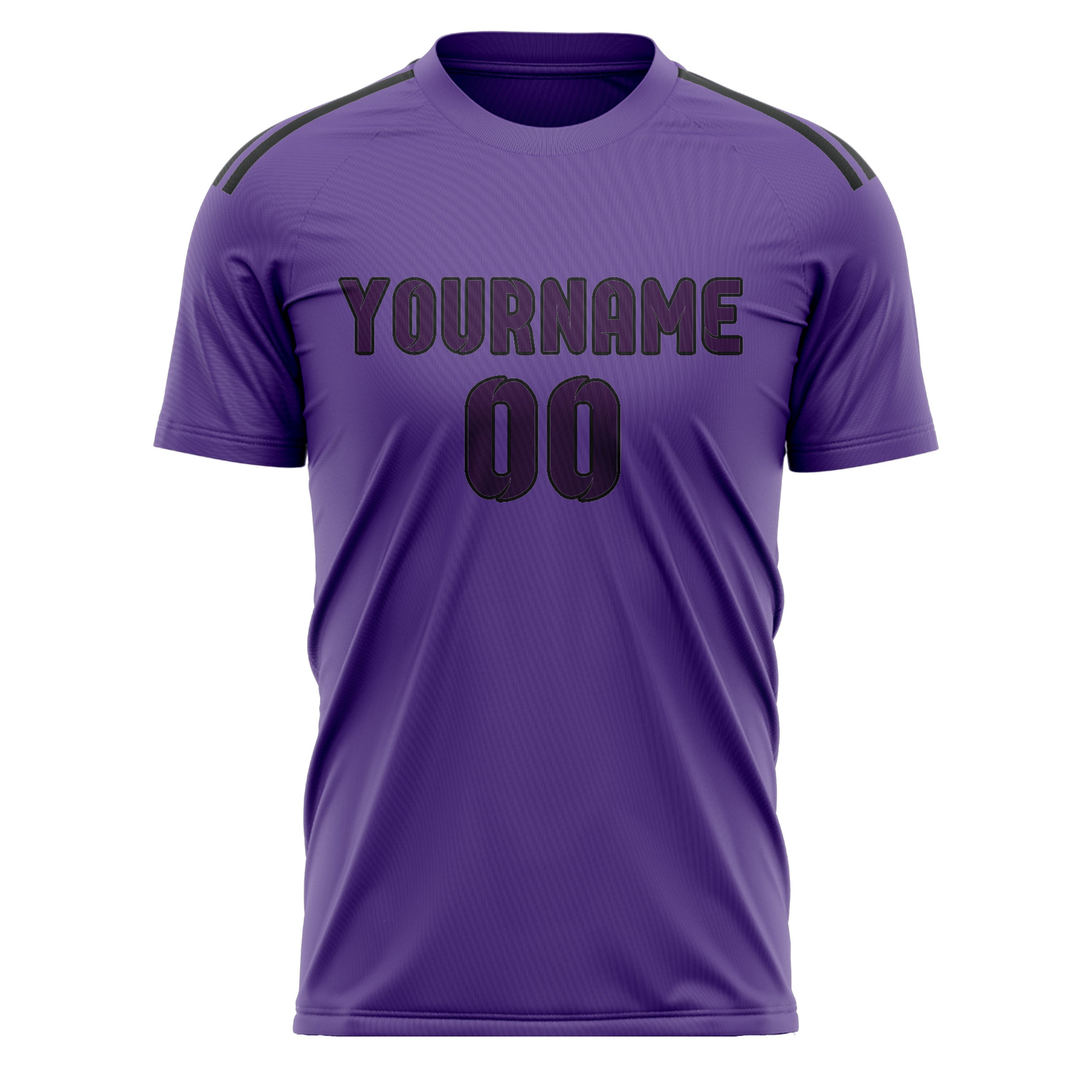 Custom Light Purple Purple Soccer Jersey