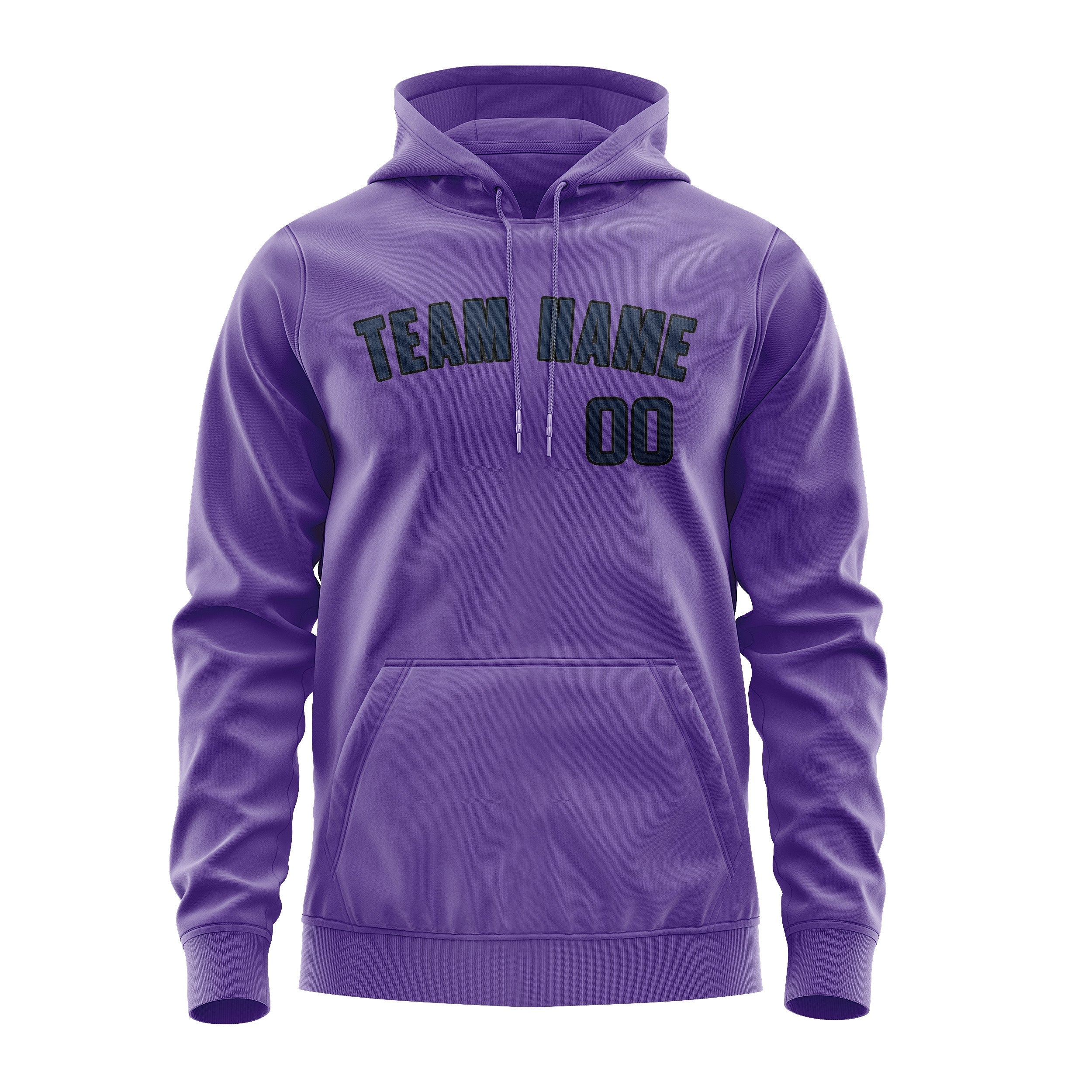 Custom Light Purple Blue Hoodie
