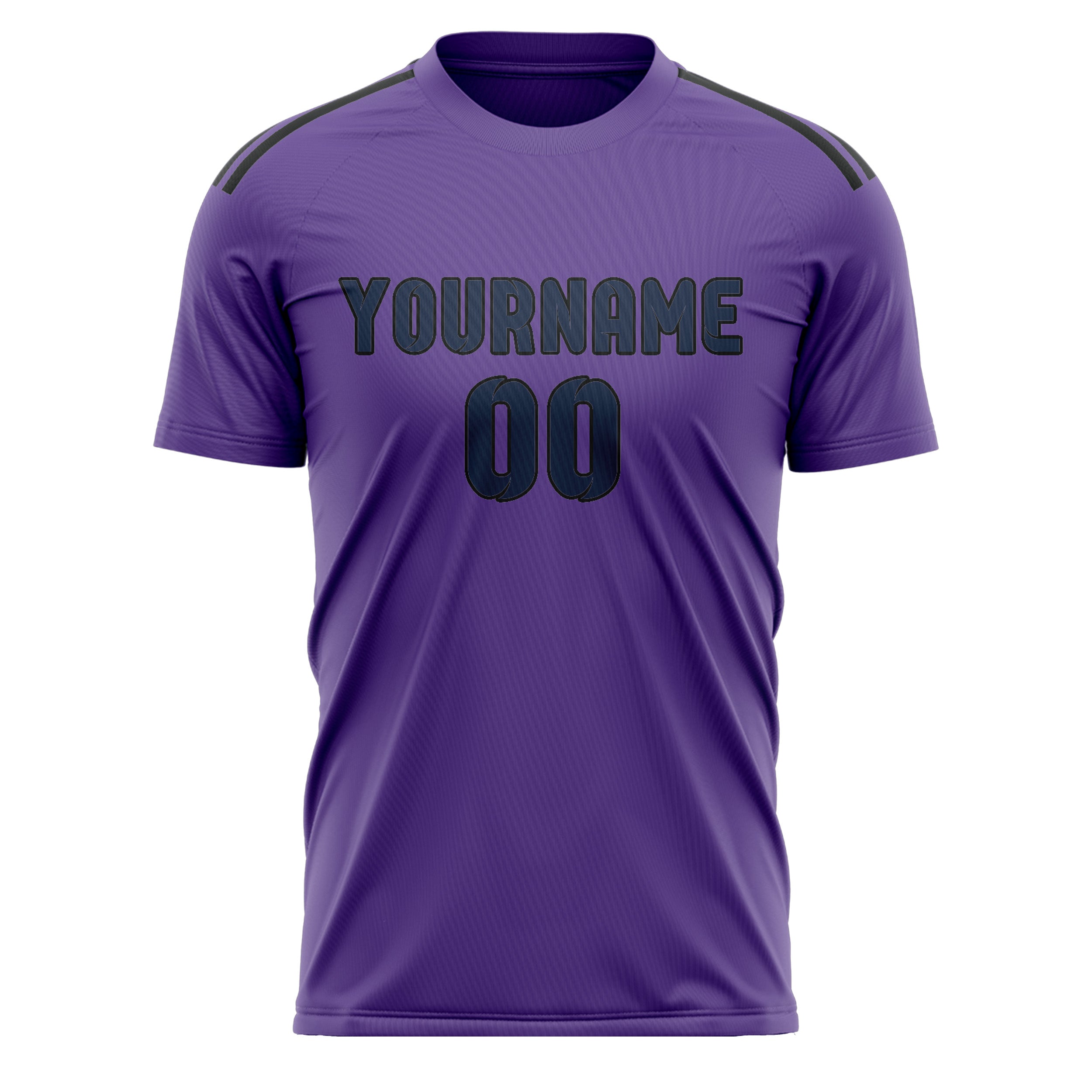 Custom Light Purple Blue Soccer Jersey