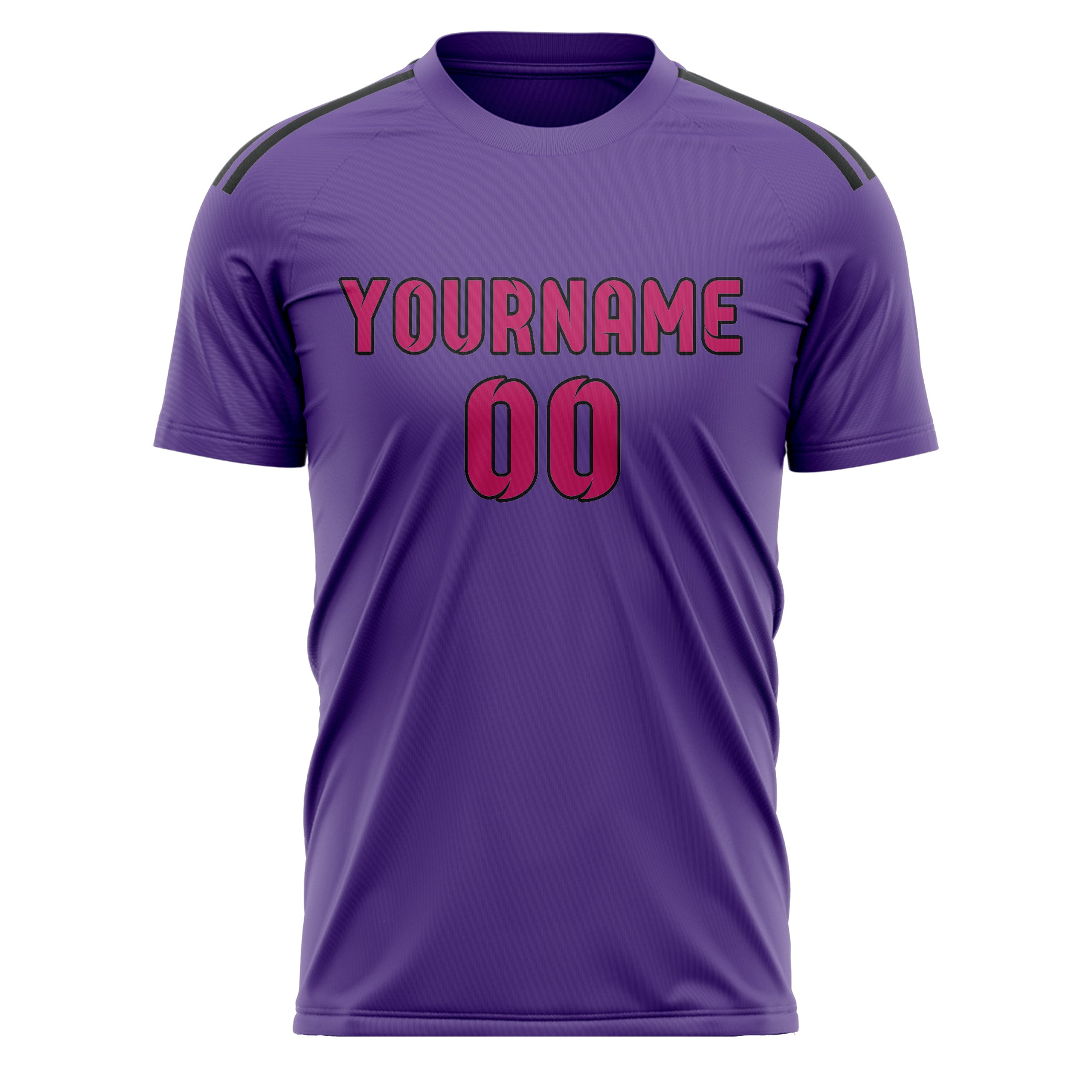 Custom Light Purple Pink Soccer Jersey