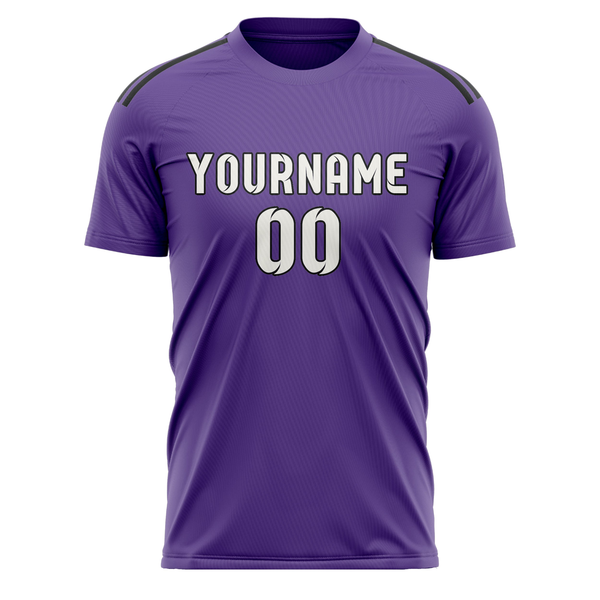 Custom Light Purple White Soccer Jersey