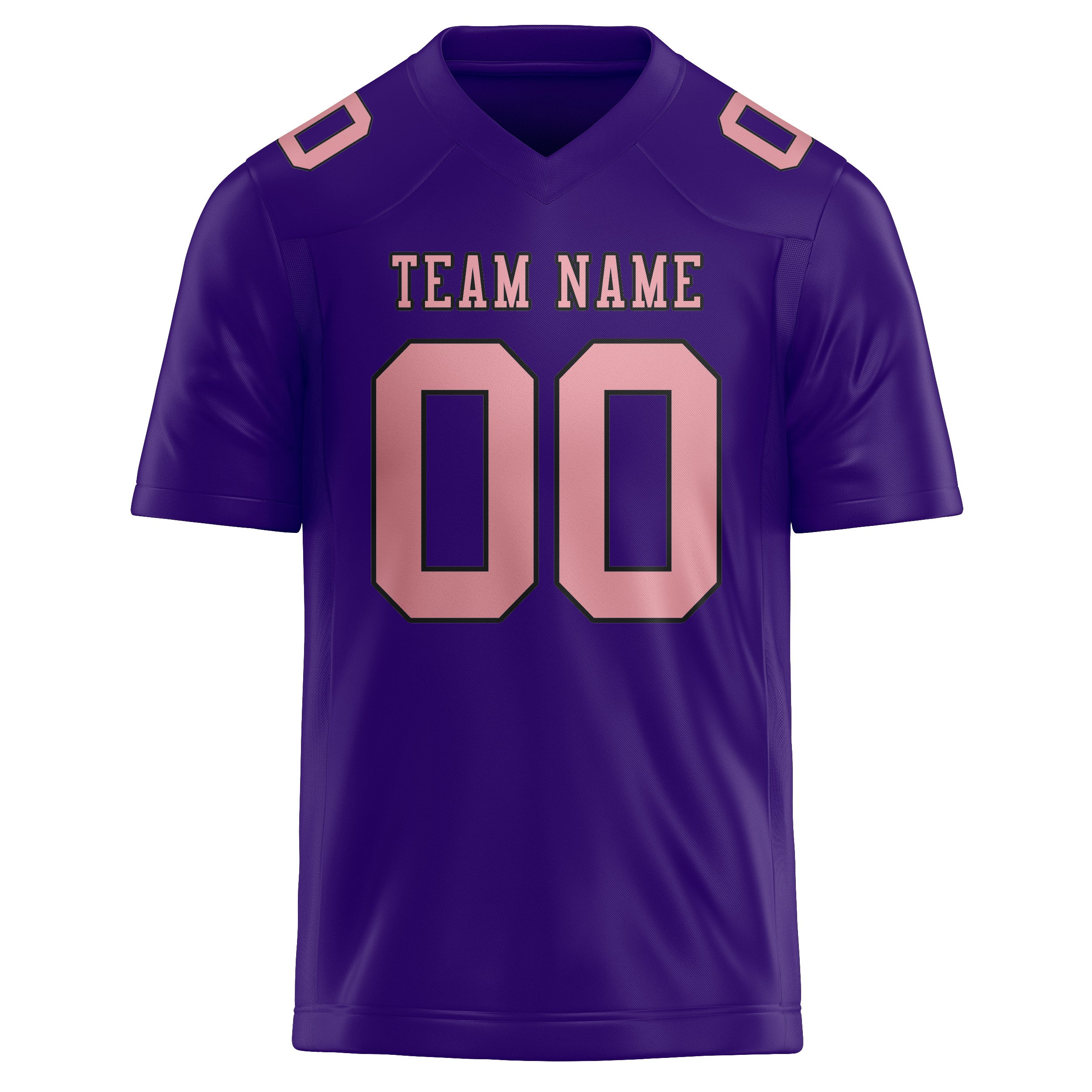 Custom Light Purple Light Pink Football Jersey