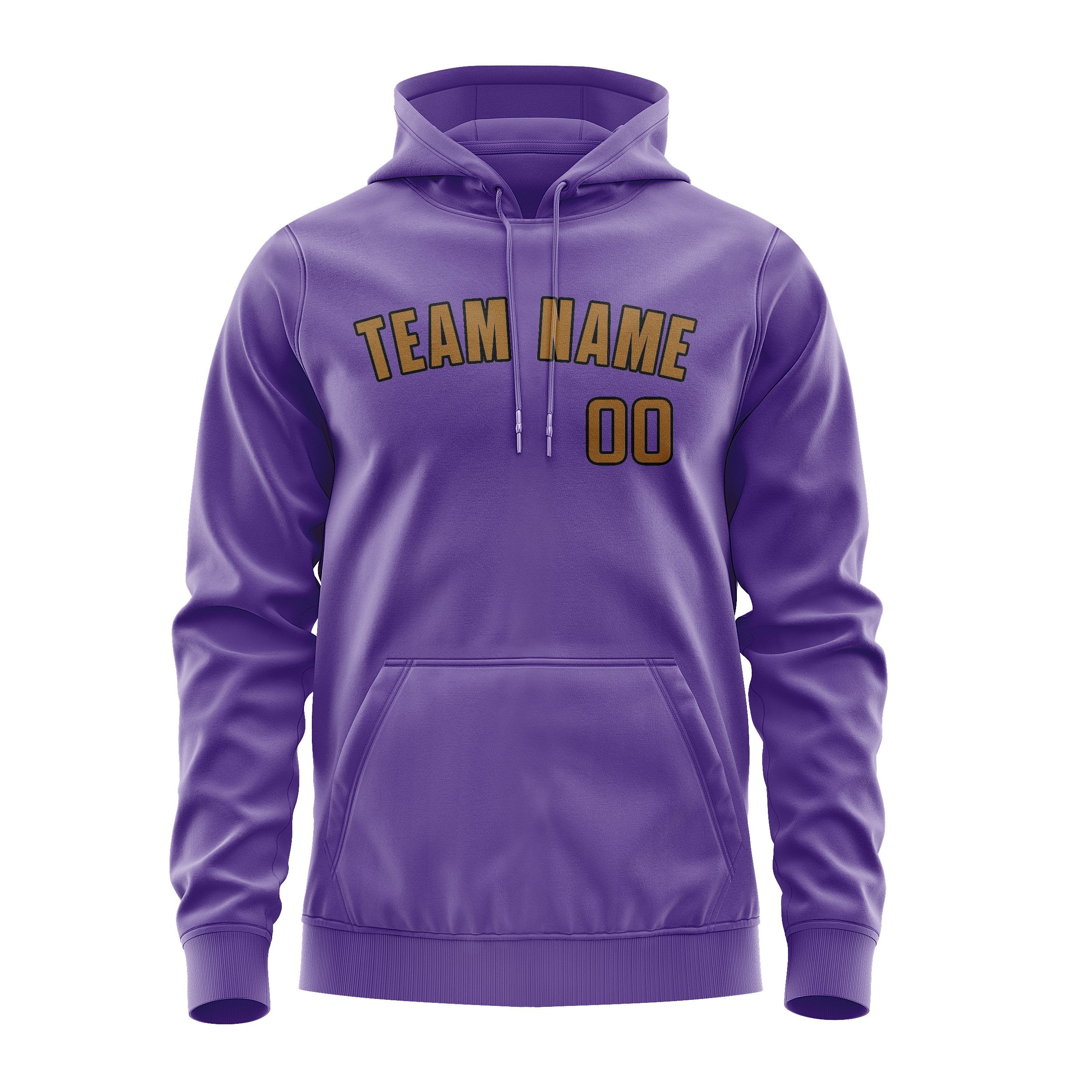 Custom Light Purple Khaki Hoodie