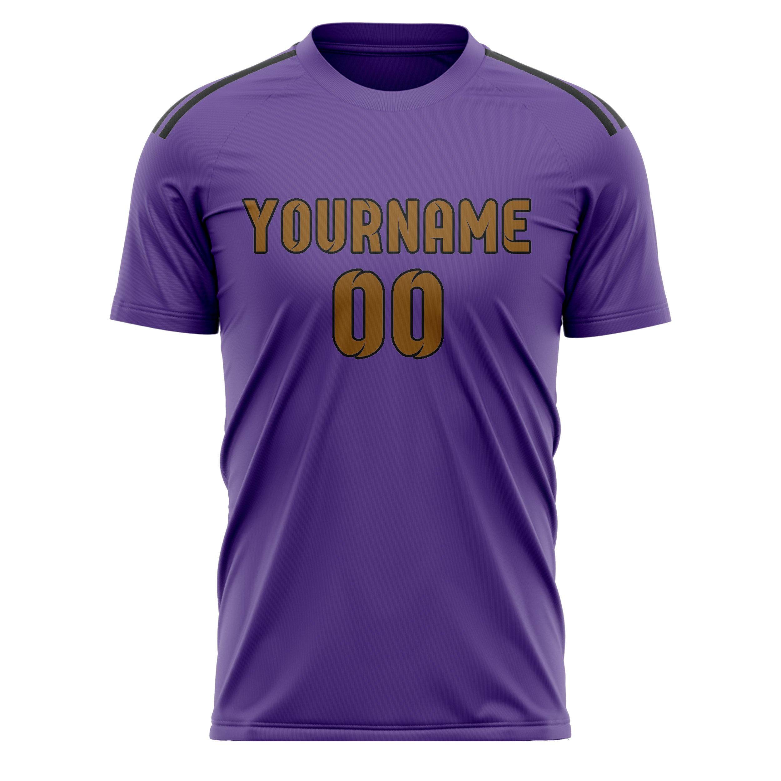 Custom Light Purple Khaki Soccer Jersey