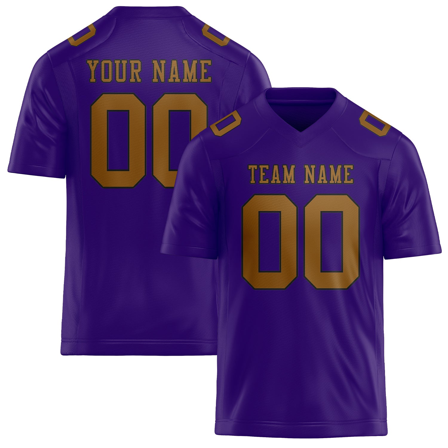 Custom Light Purple Khaki Football Jersey