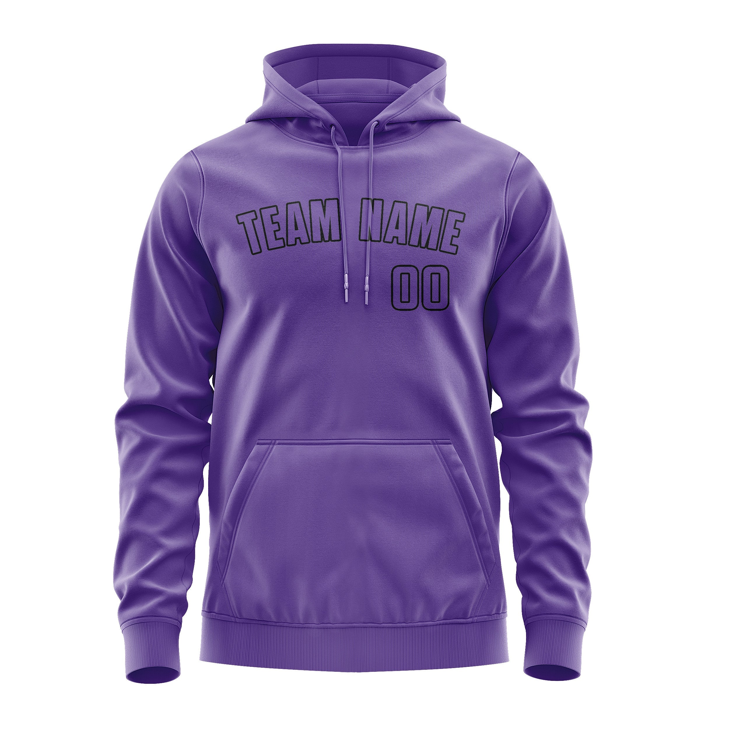 Custom Light Purple Light Purple Hoodie