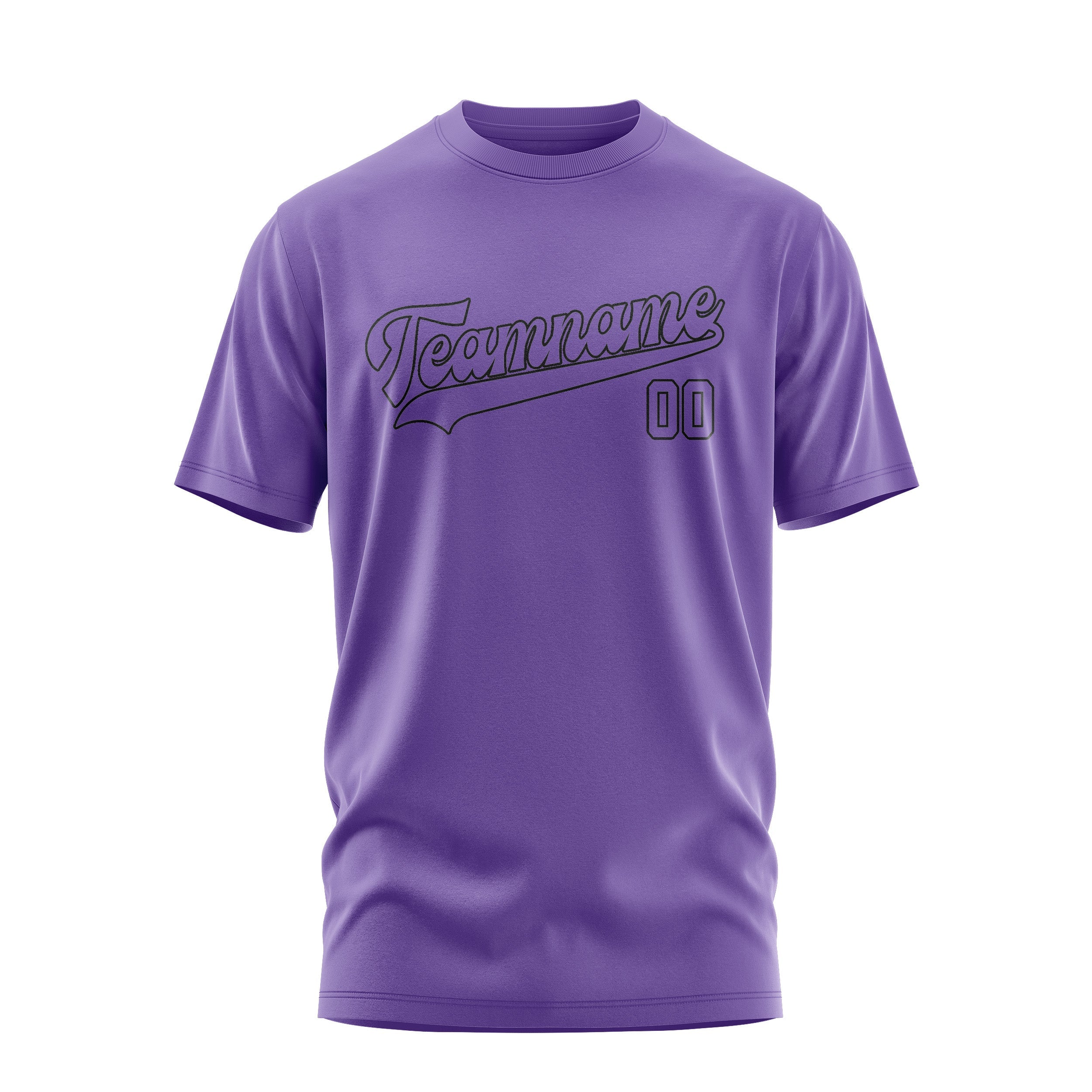 Custom Light Purple Light Purple T-Shirt
