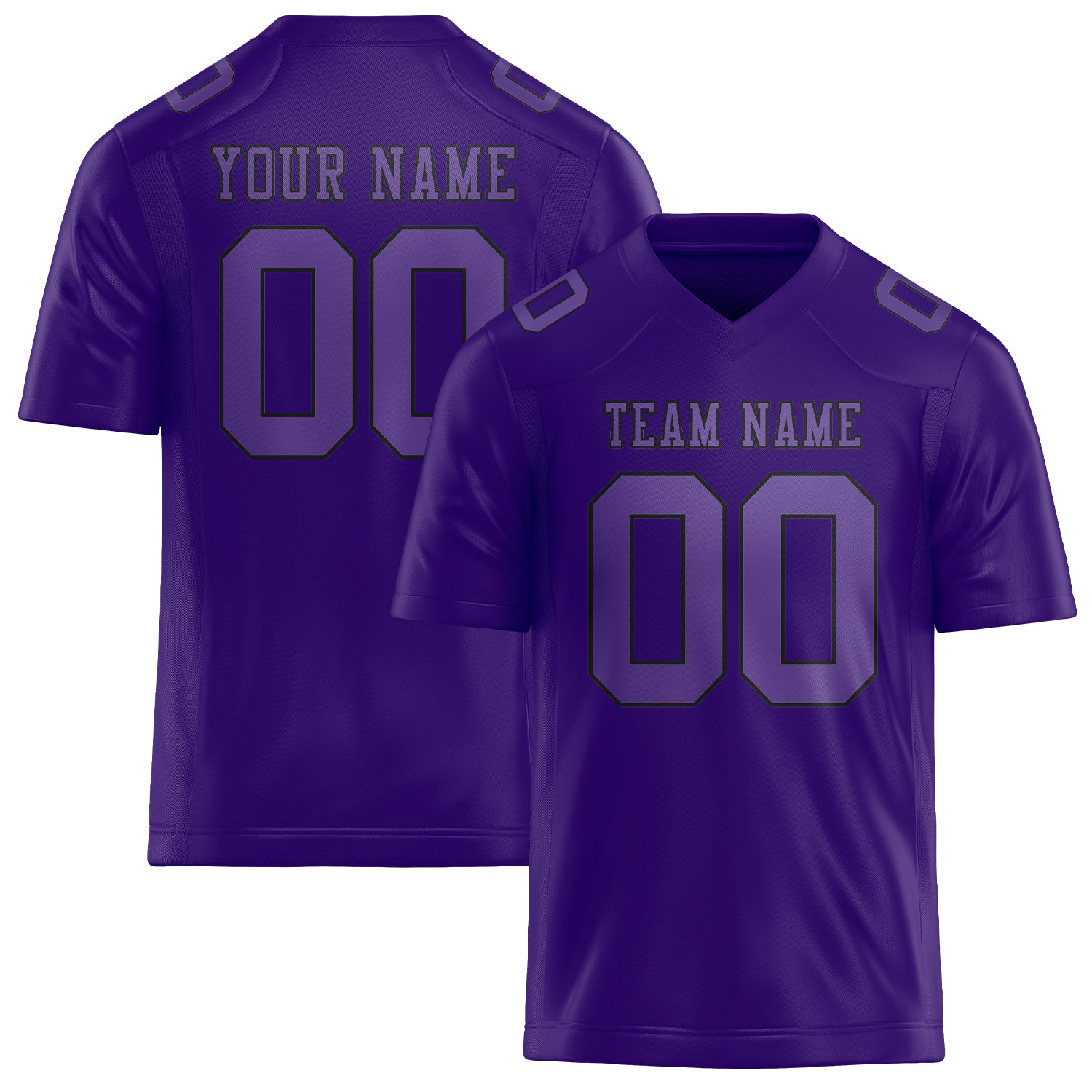 Custom Light Purple Light Purple Football Jersey