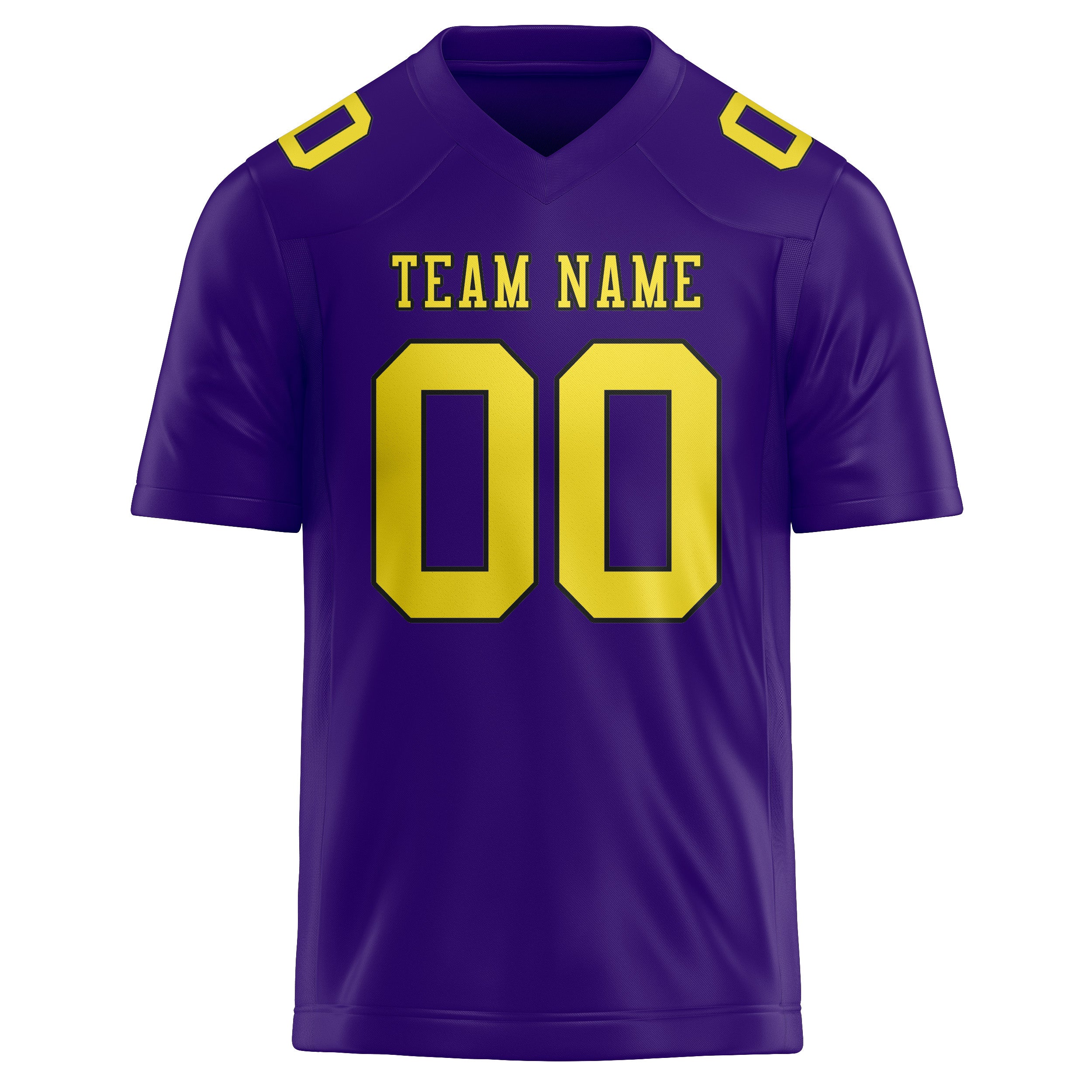 Custom Light Purple Light Yellow Football Jersey