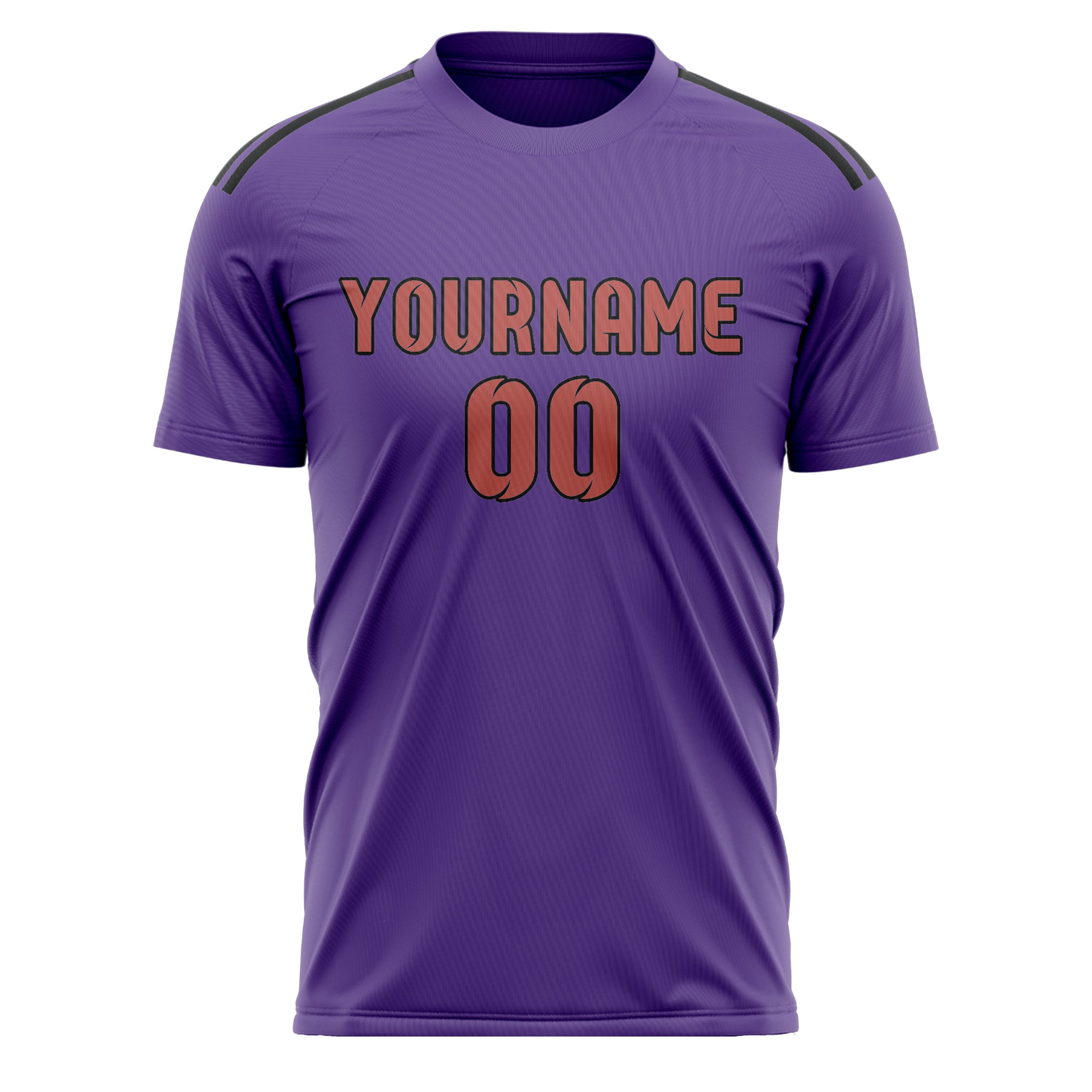 Custom Light Purple Copper Rose Soccer Jersey