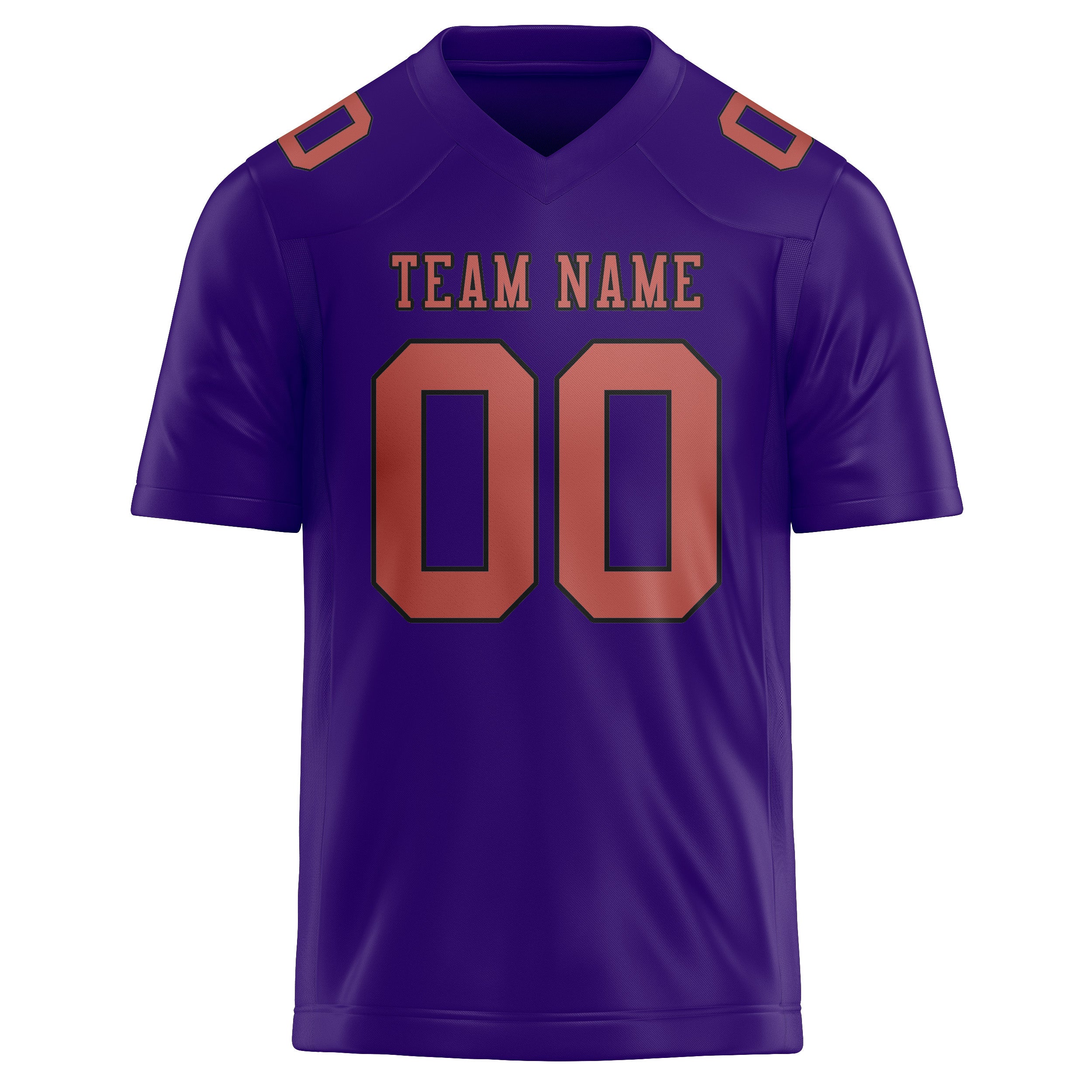 Custom Light Purple Copper Rose Football Jersey