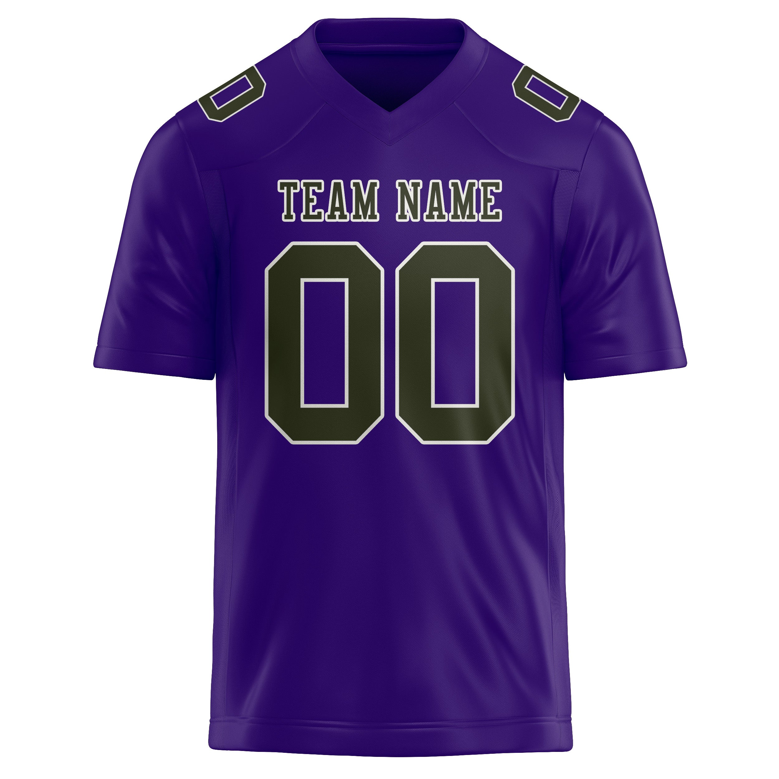 Custom Light Purple Olive Football Jersey