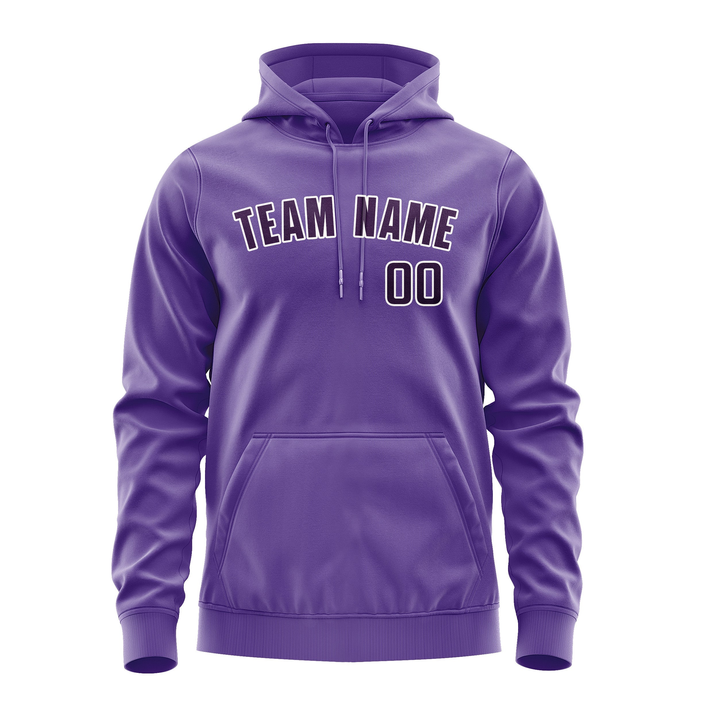 Custom Light Purple Purple Hoodie