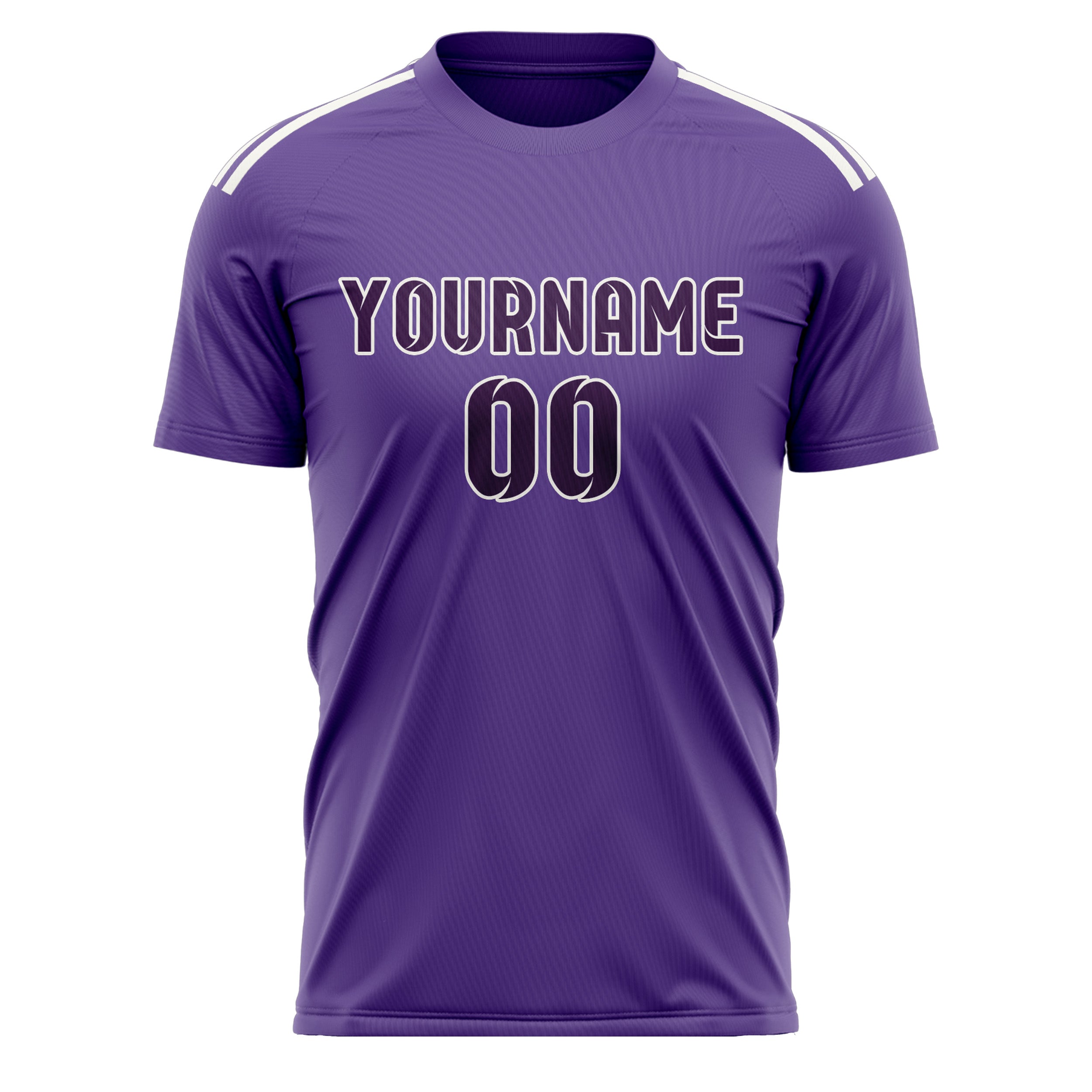 Custom Light Purple Purple Soccer Jersey