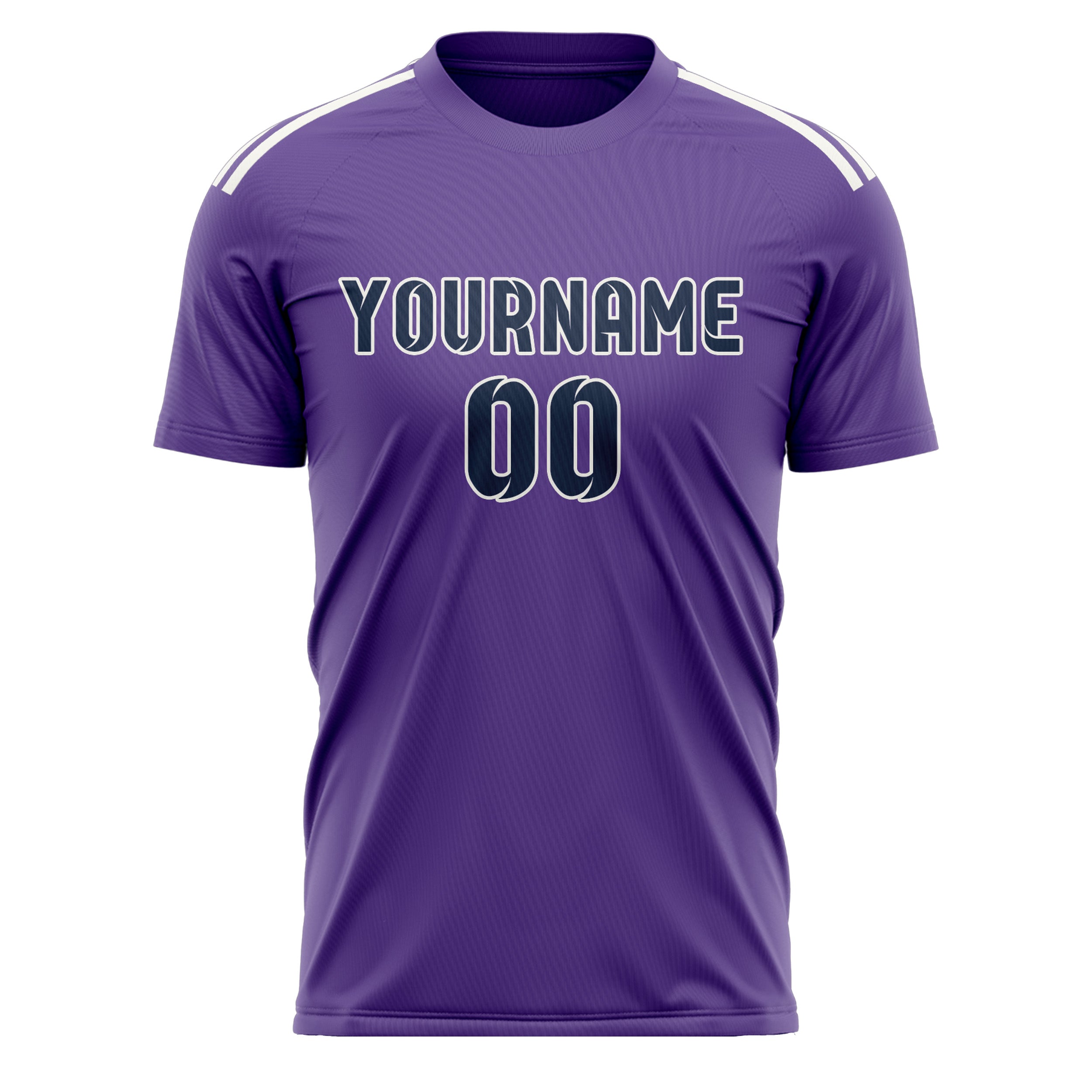 Custom Light Purple Blue Soccer Jersey