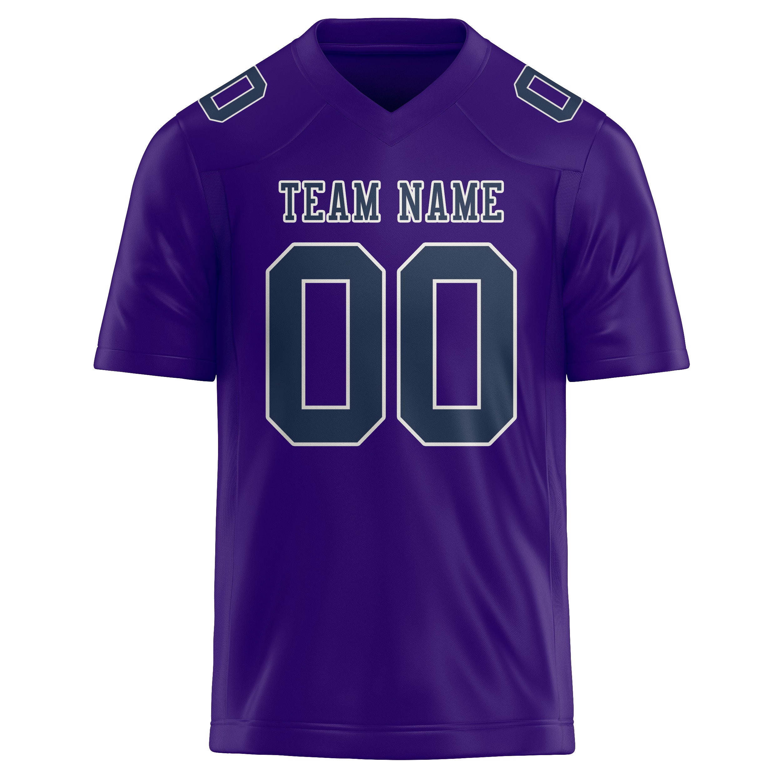 Custom Light Purple Blue Football Jersey