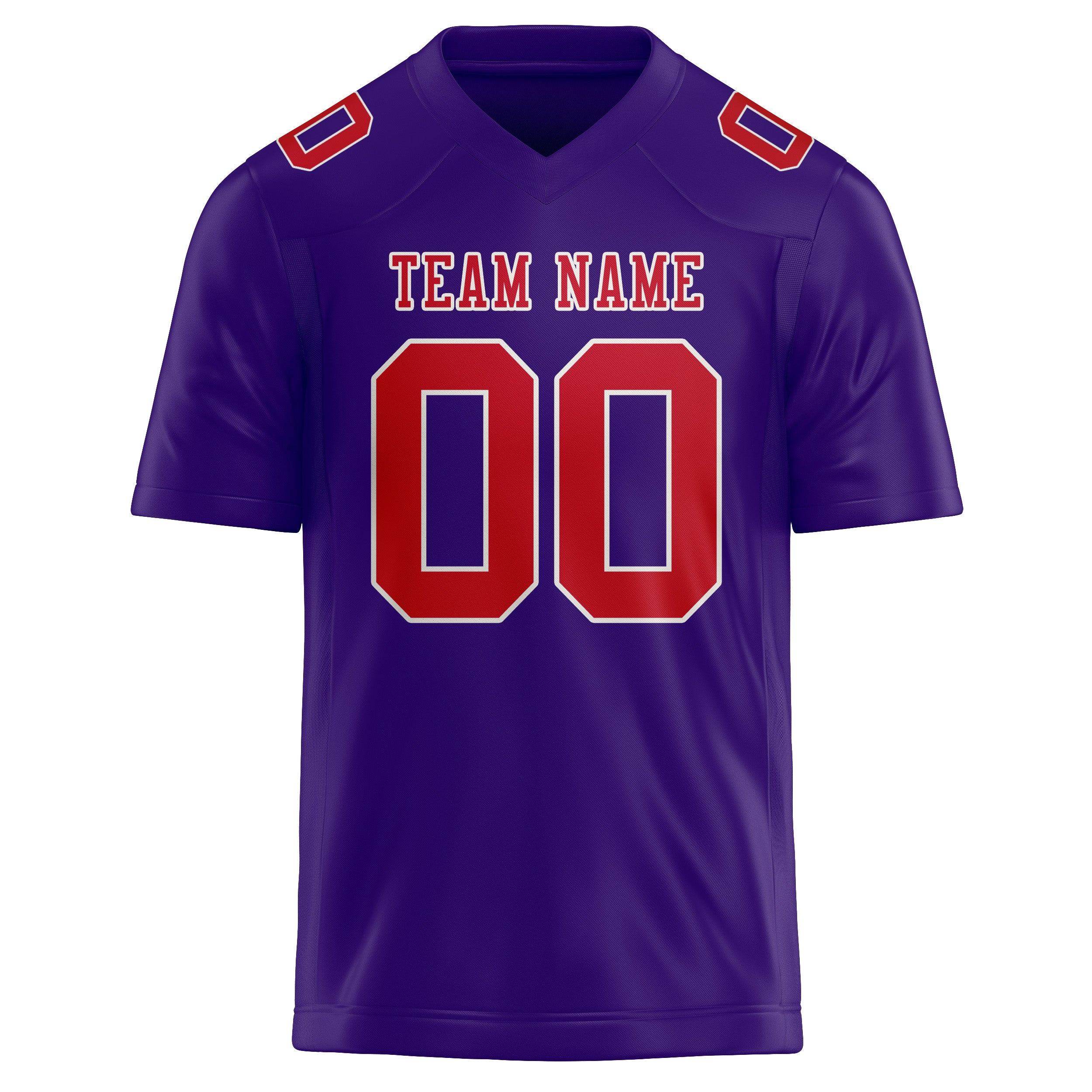 Custom Light Purple Red Football Jersey