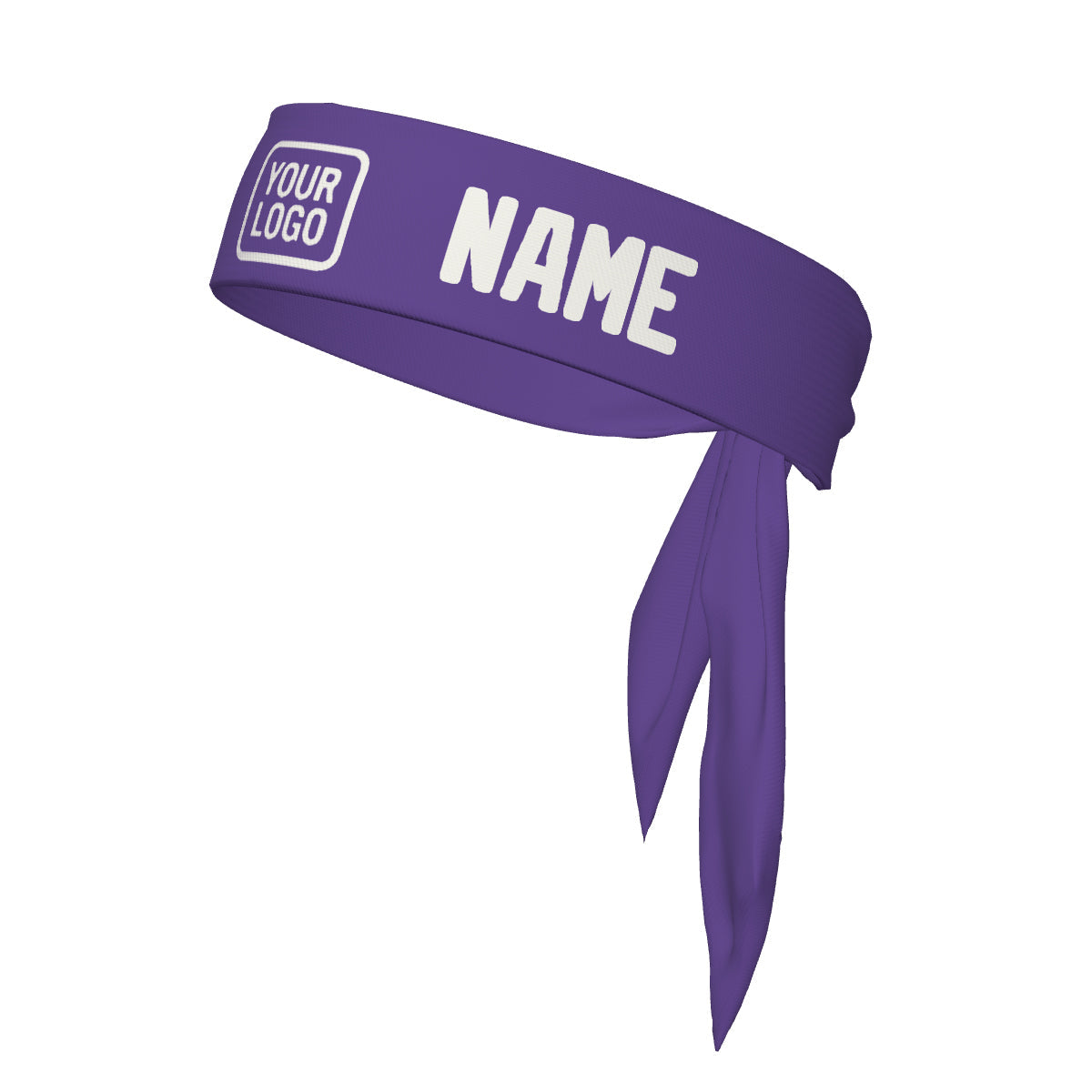 Custom Light Purple White Headband