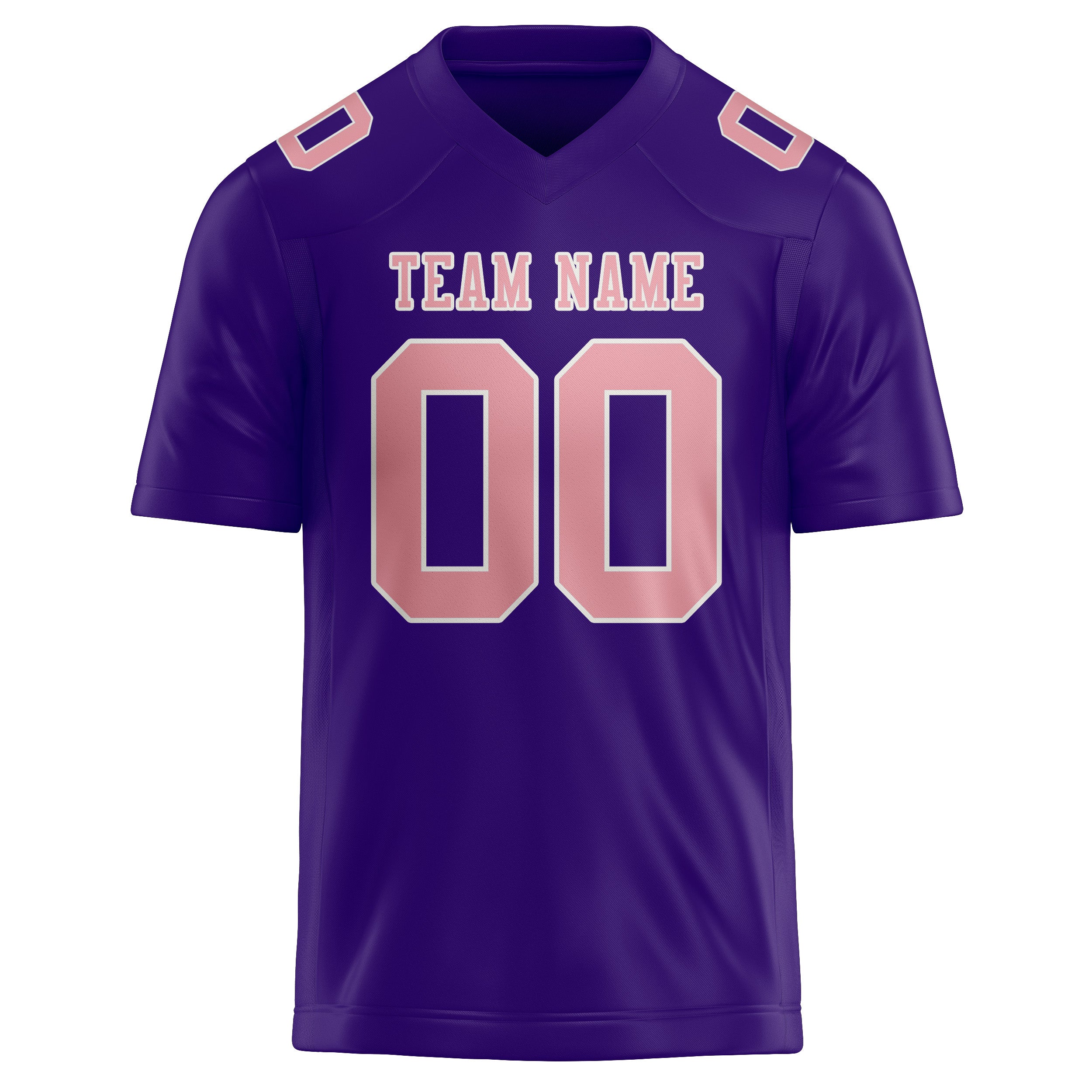 Custom Light Purple Light Pink Football Jersey