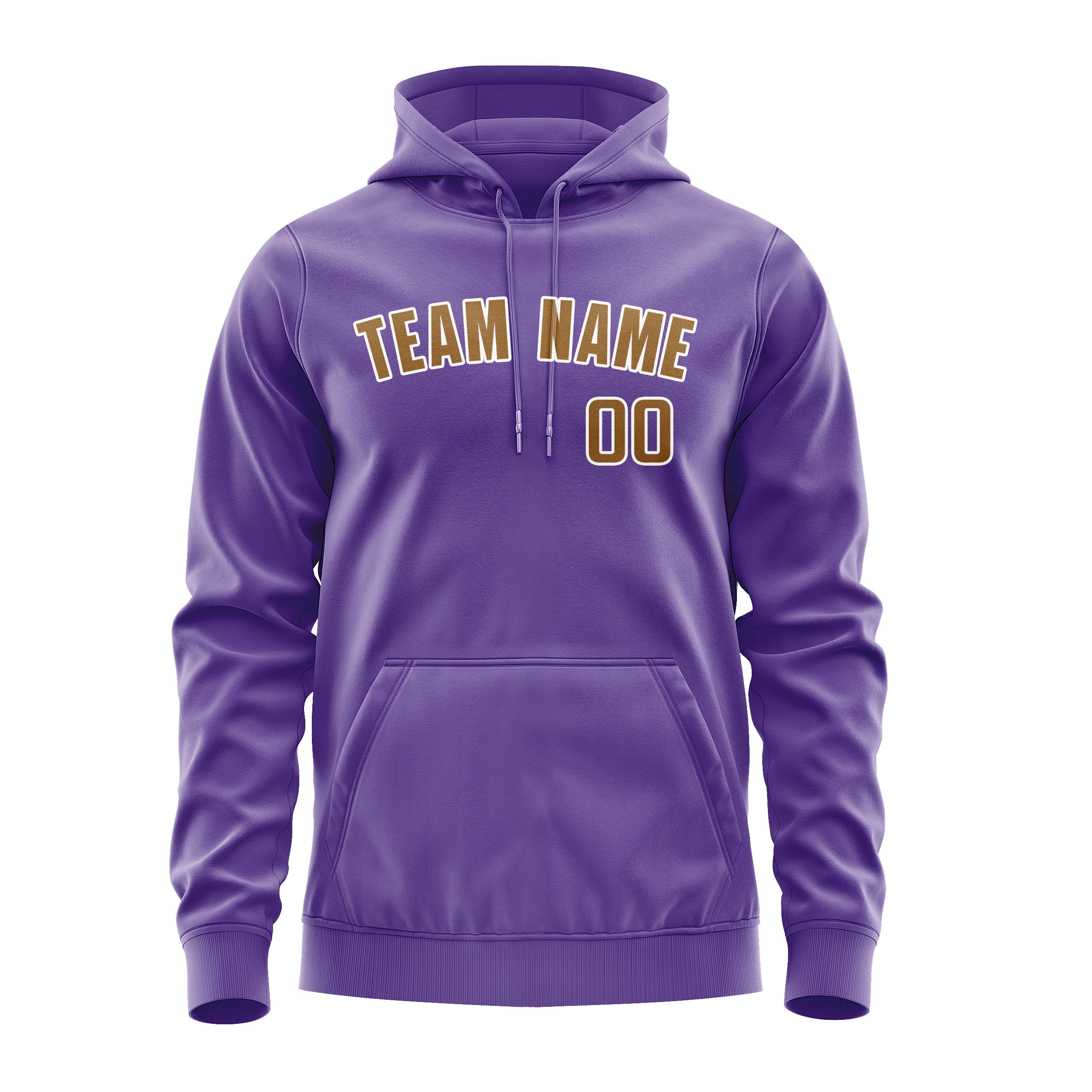 Custom Light Purple Khaki Hoodie
