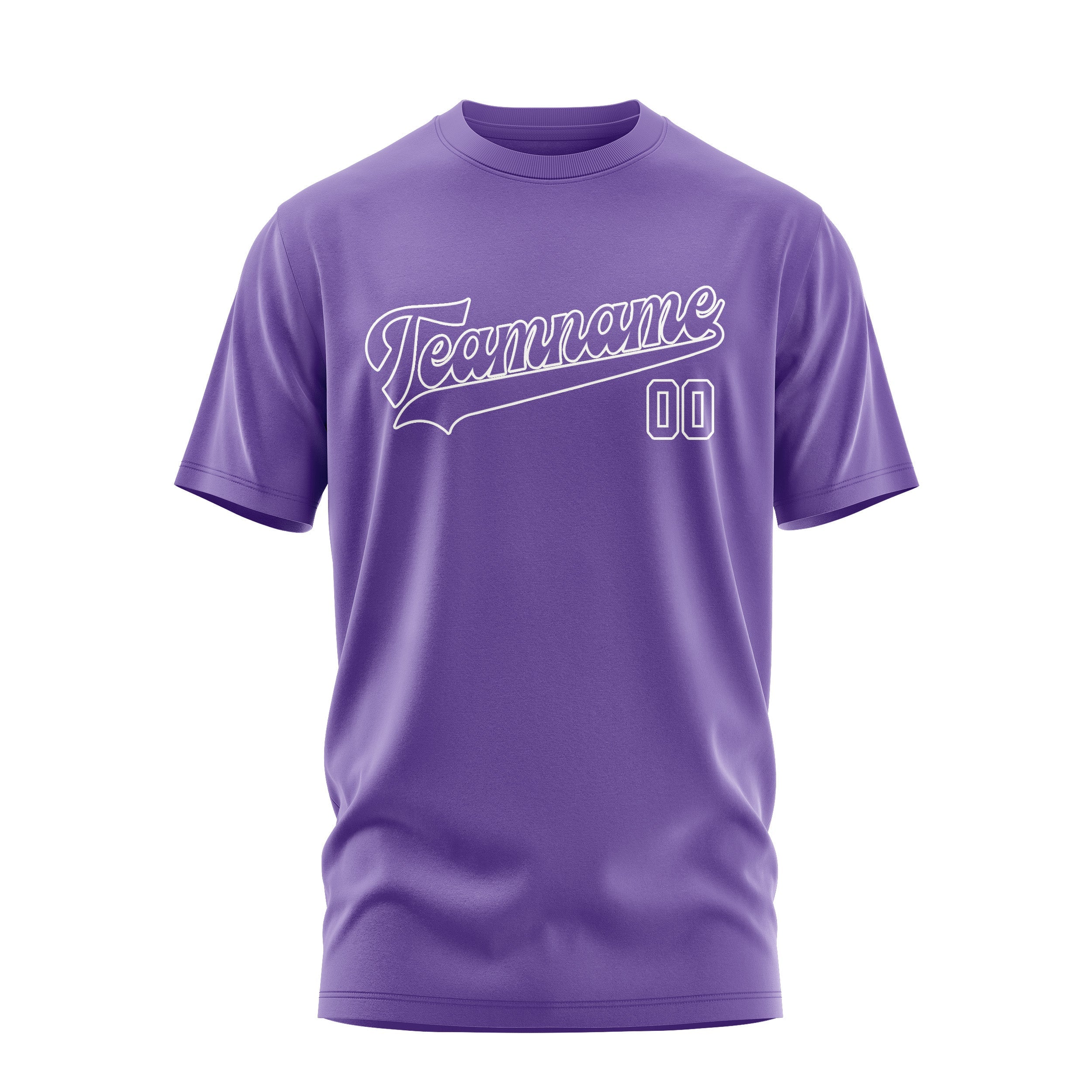 Custom Light Purple Light Purple T-Shirt