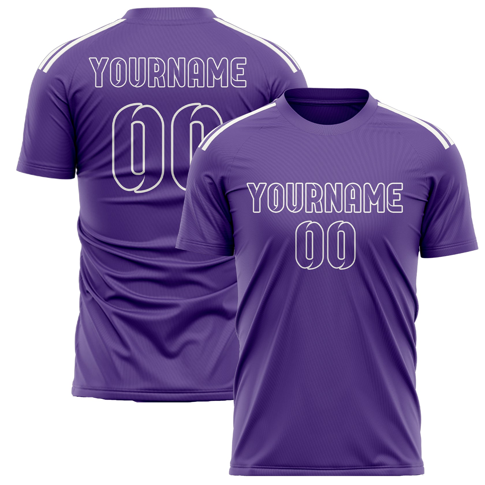 Custom Light Purple Light Purple Soccer Jersey