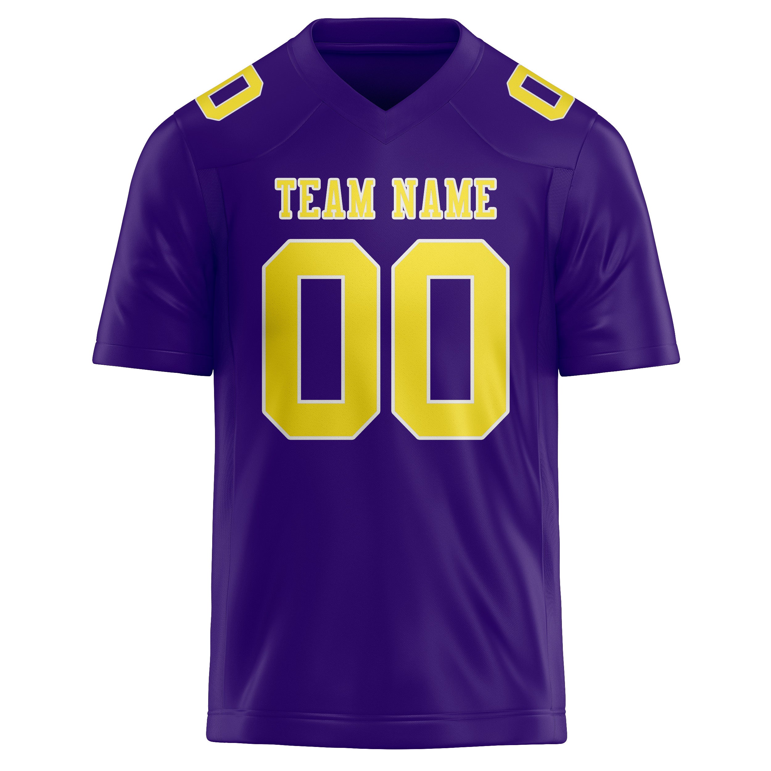Custom Light Purple Light Yellow Football Jersey