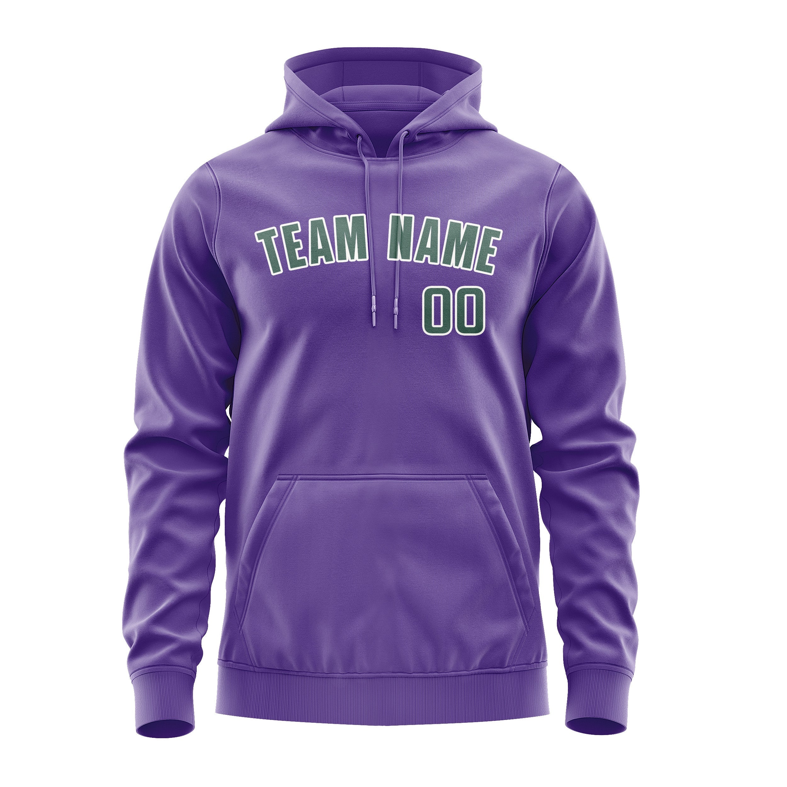 Custom Light Purple Blue Green Hoodie