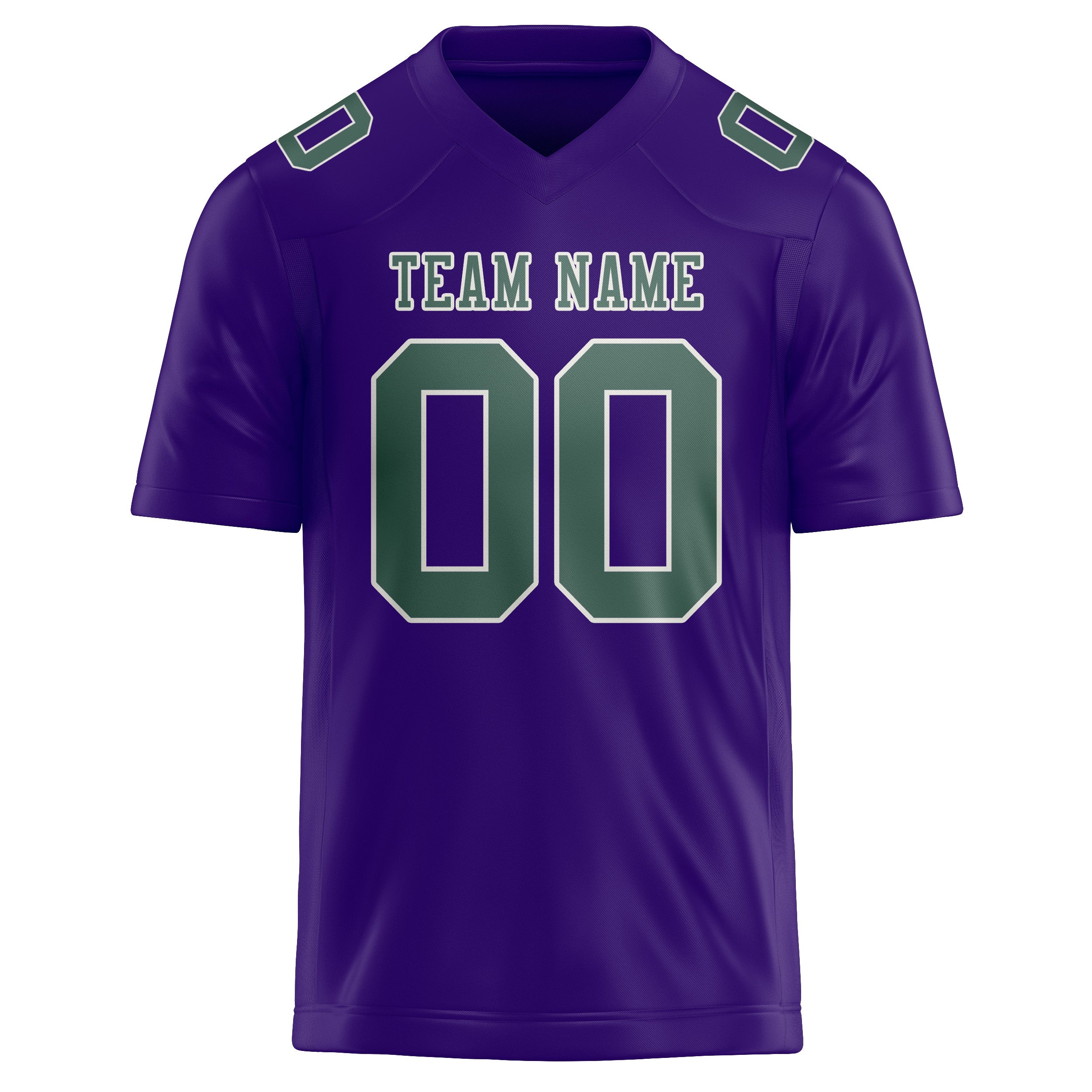 Custom Light Purple Blue Green Football Jersey