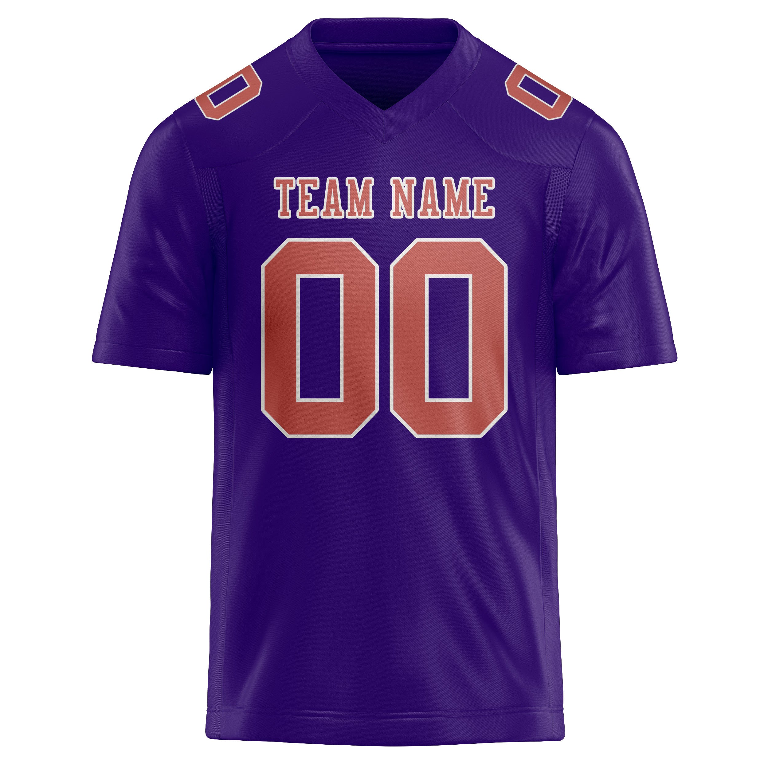 Custom Light Purple Copper Rose Football Jersey