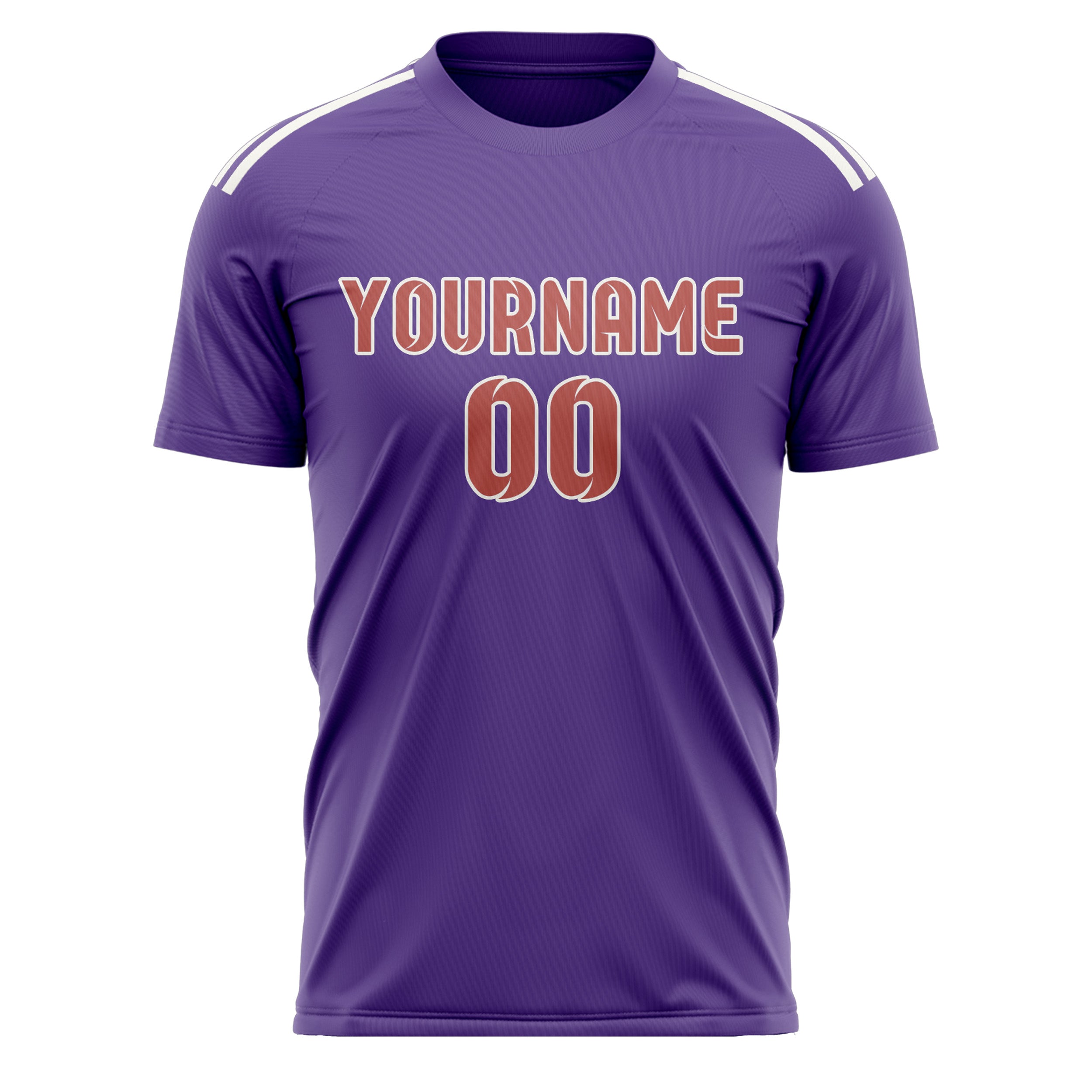 Custom Light Purple Copper Rose Soccer Jersey