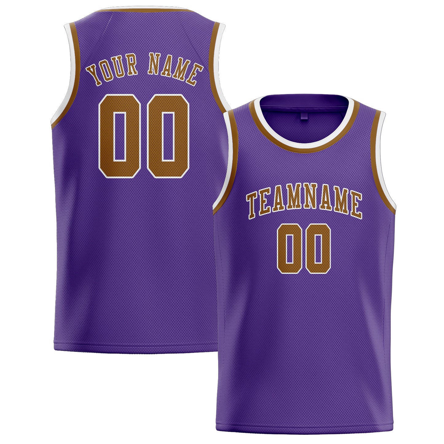 Custom Light Purple Khaki Basketball Jersey