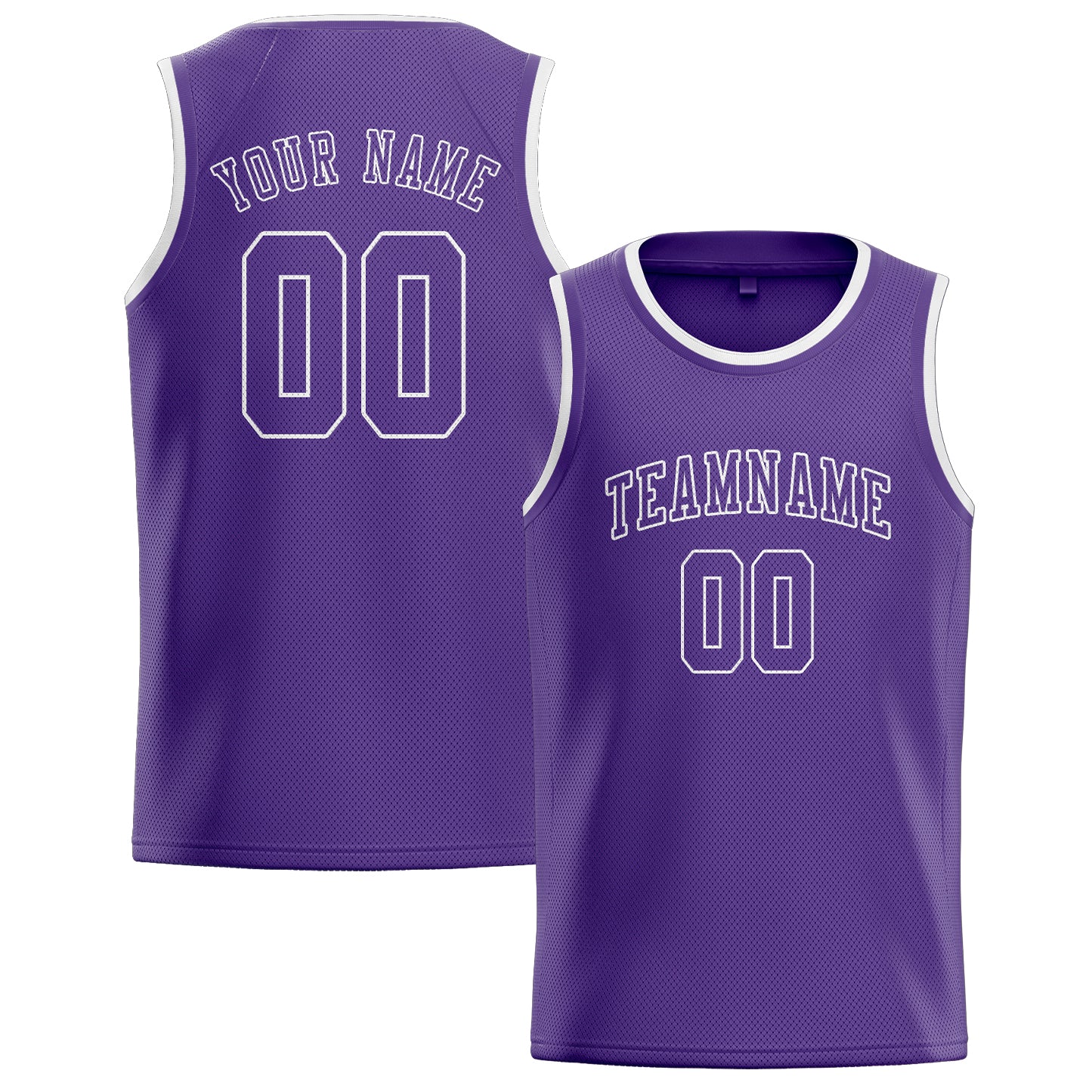 Custom Light Purple Light Purple Basketball Jersey