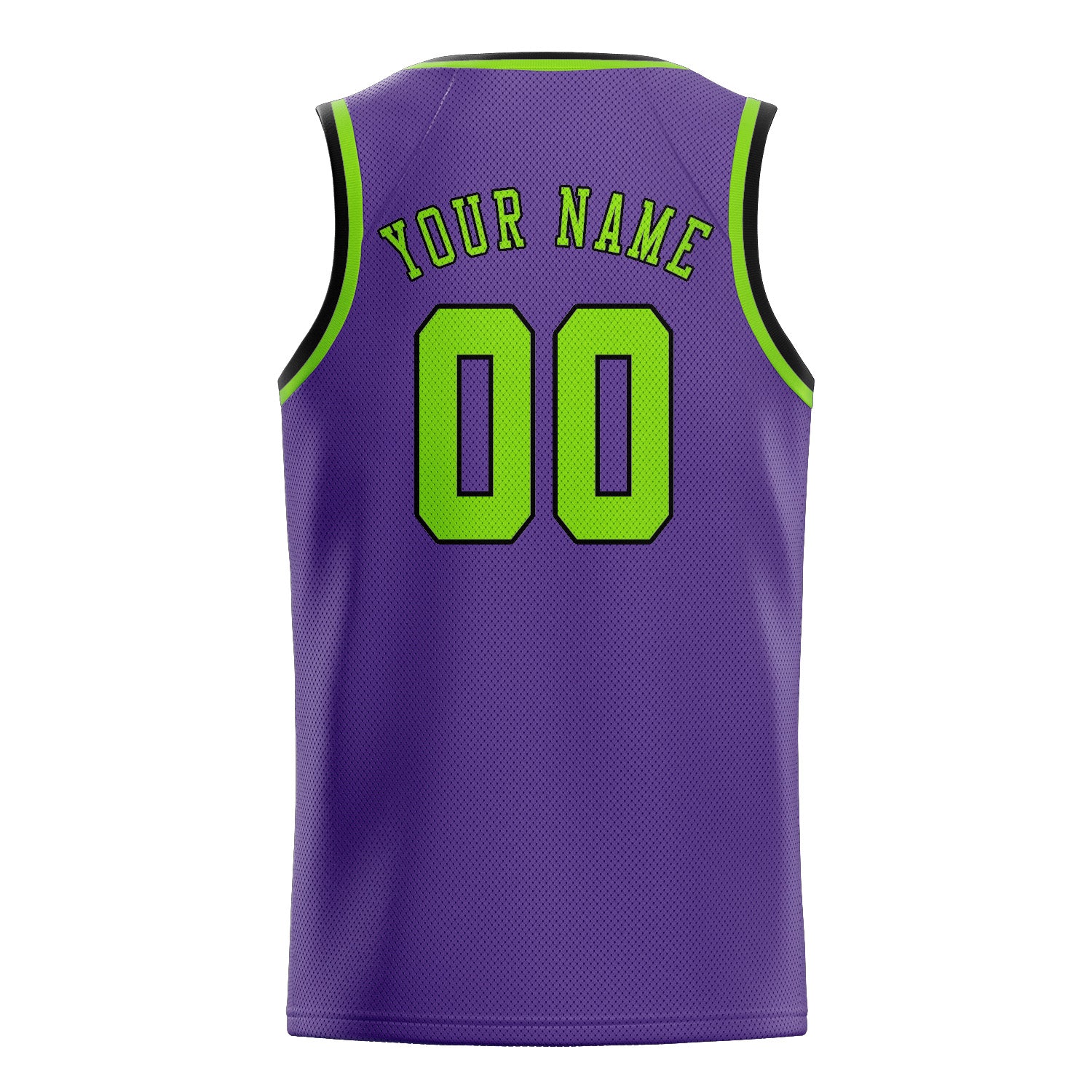 Custom Light Purple Emerald Green Basketball Jersey