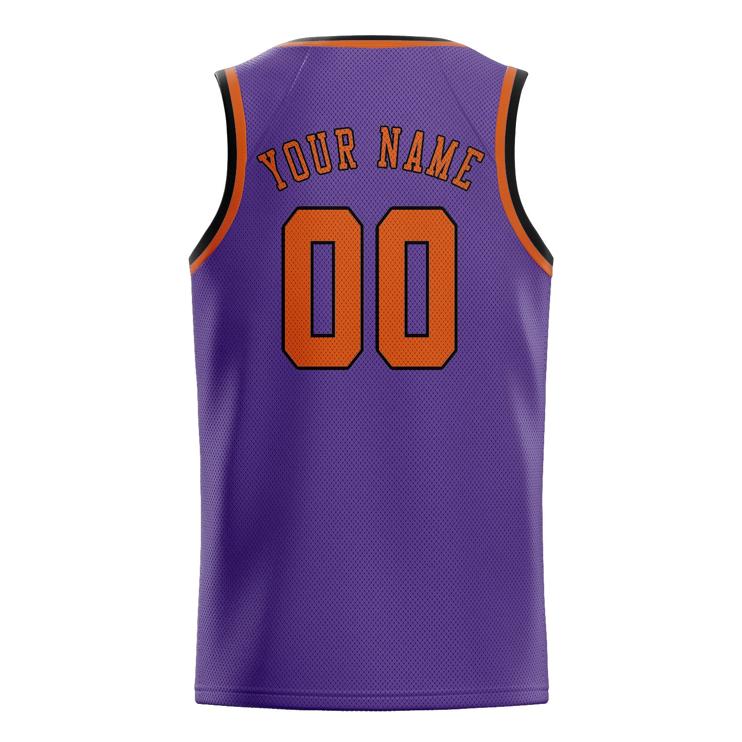 Custom Light Purple Orange Basketball Jersey