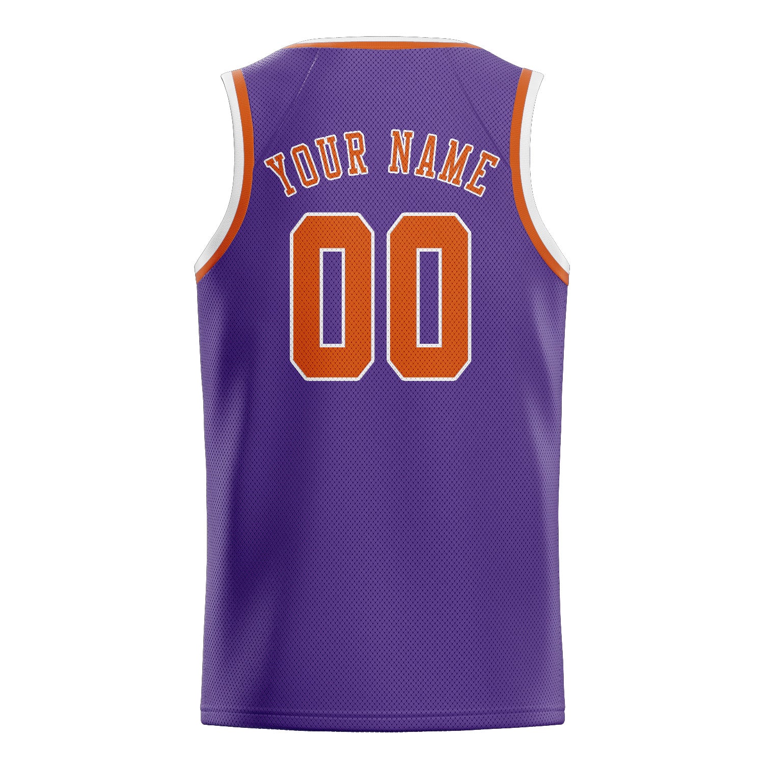 Custom Light Purple Orange Basketball Jersey